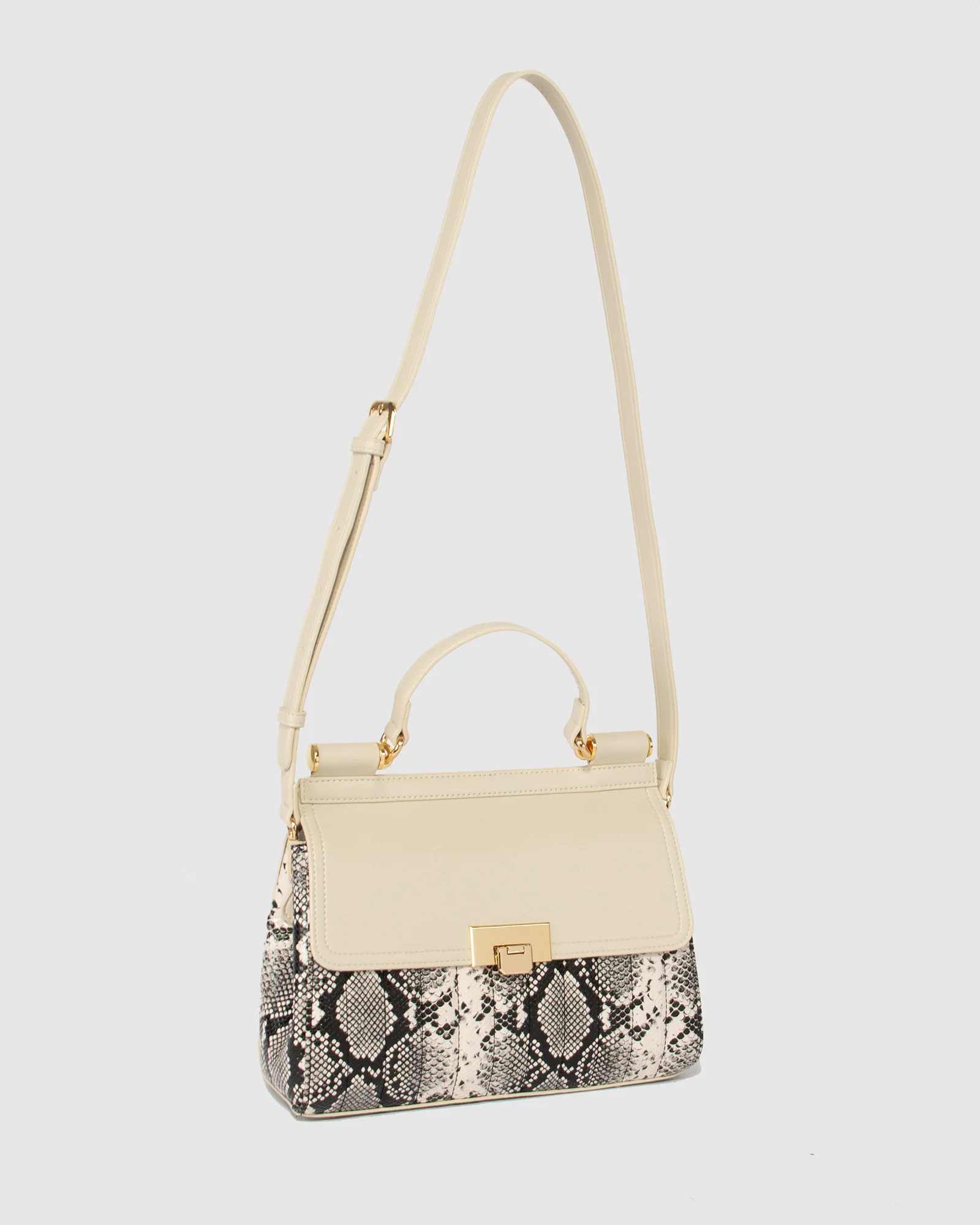 Ivory Asma Buckle Quilt Top Handle - Image 4