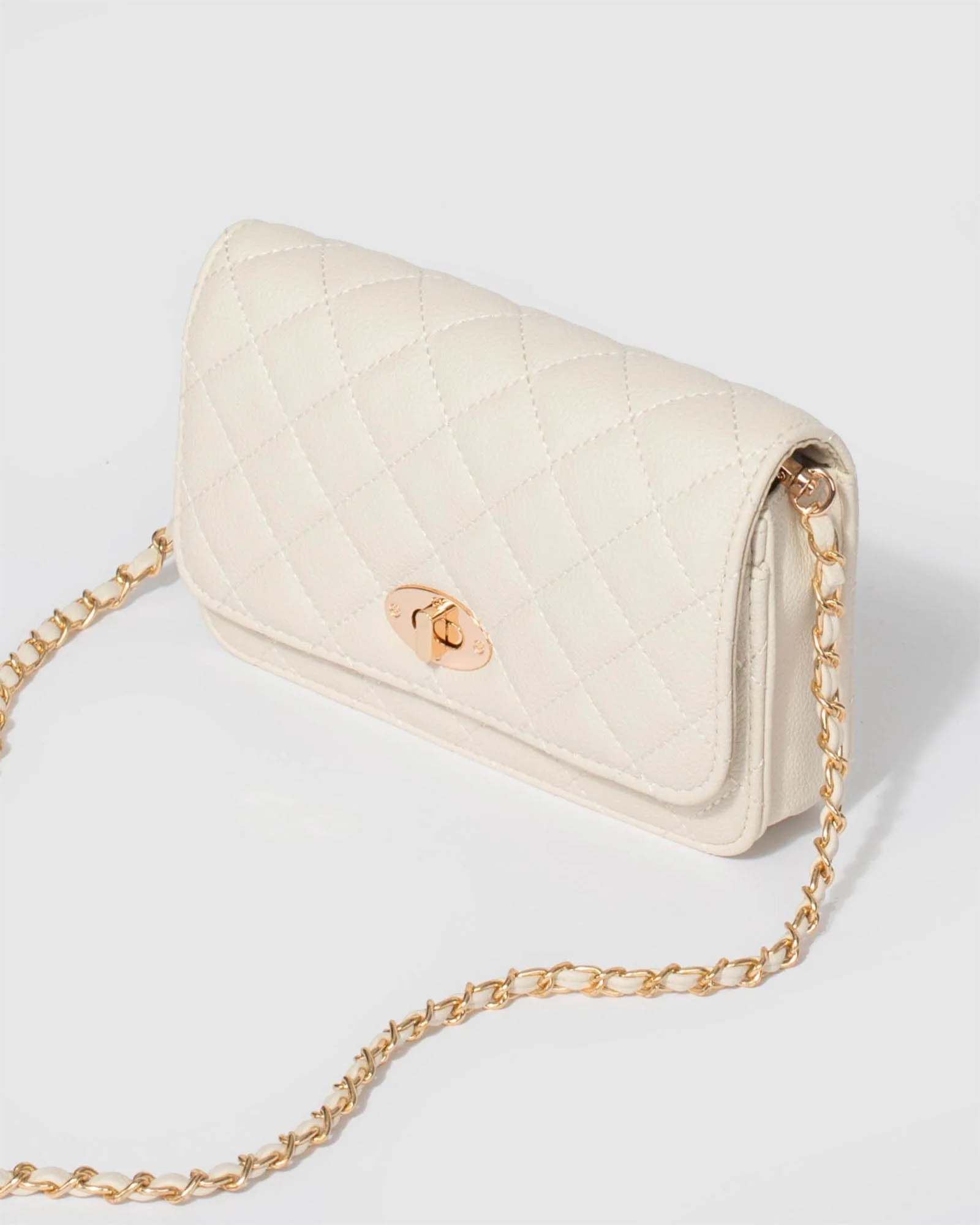 Ivory Eboni Quilted Crossbody Bag - Image 7