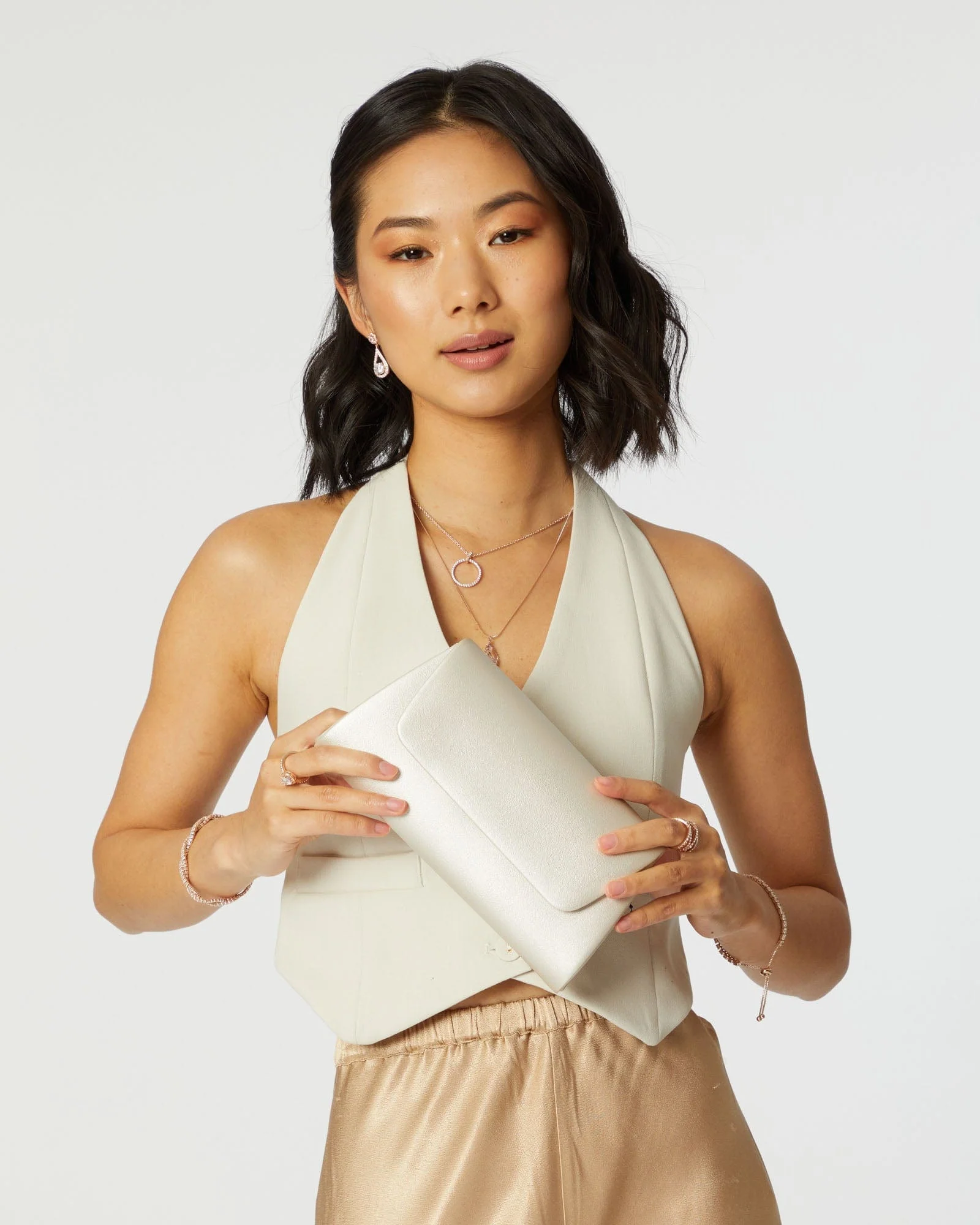 Ivory Leaha Evening Clutch Bag - Image 5