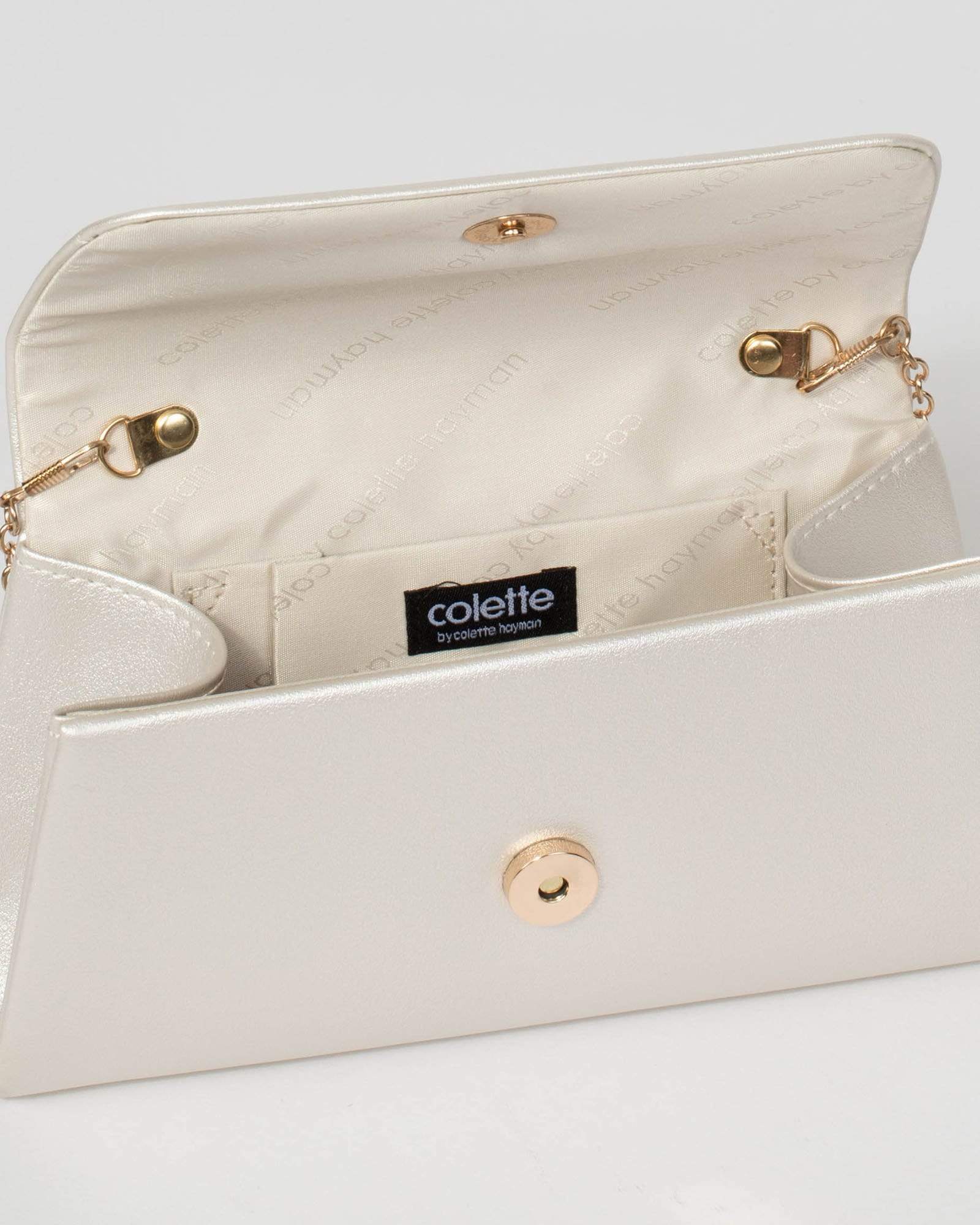 Ivory Leaha Evening Clutch Bag - Image 8