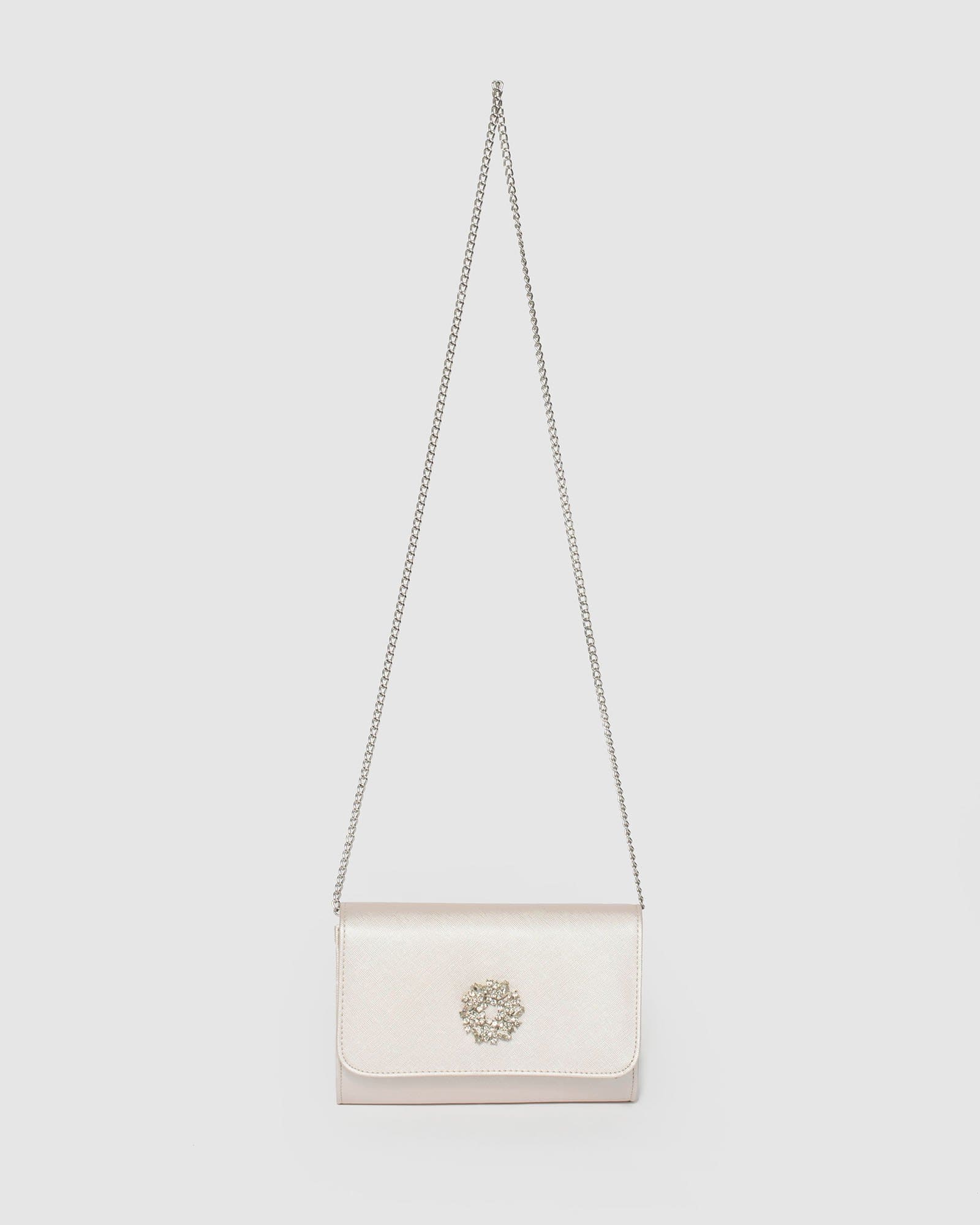 Ivory Lulu Crystal Clutch Bag - Image 4