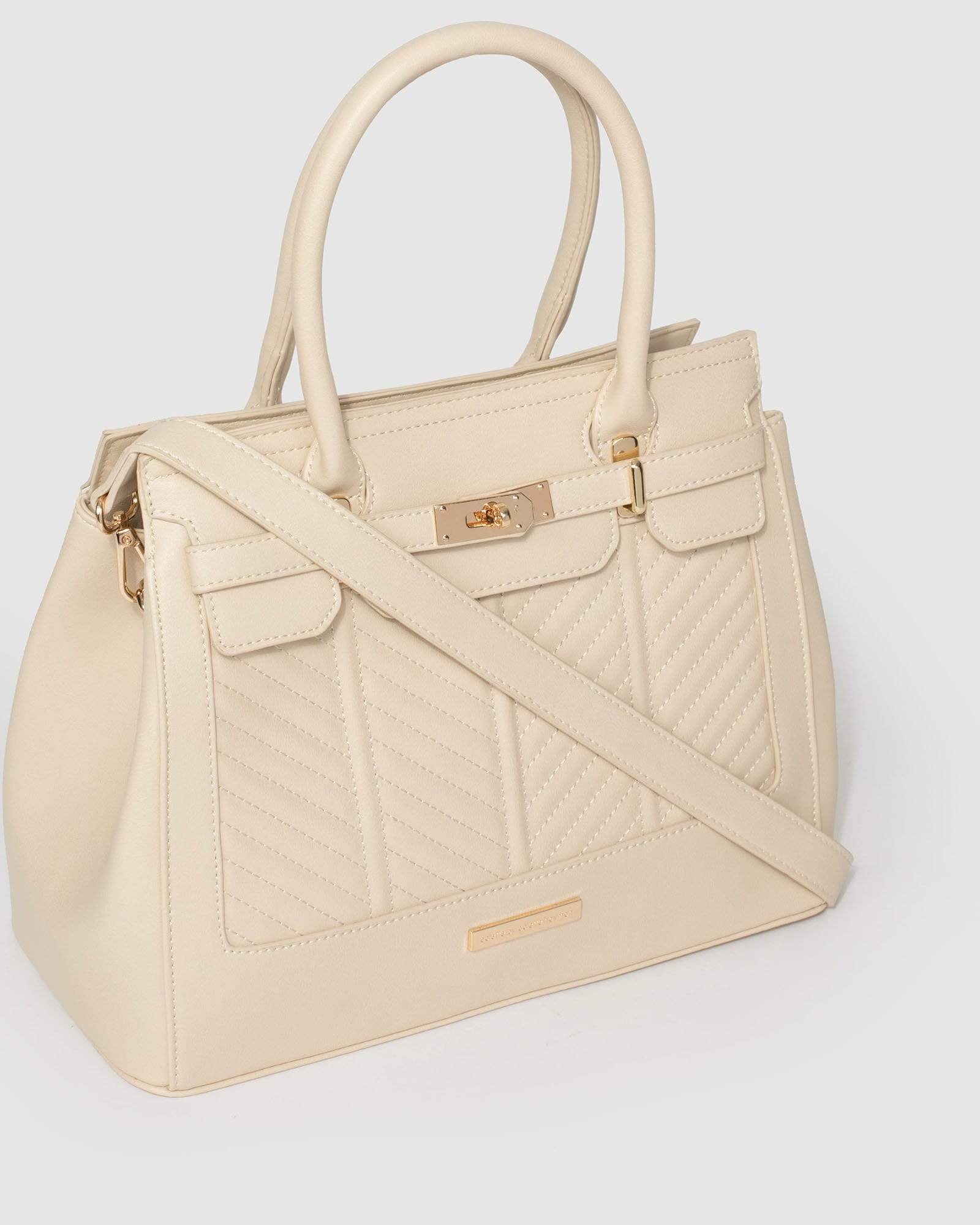 Ivory Maryanne Quilted Tote Bag - Image 3