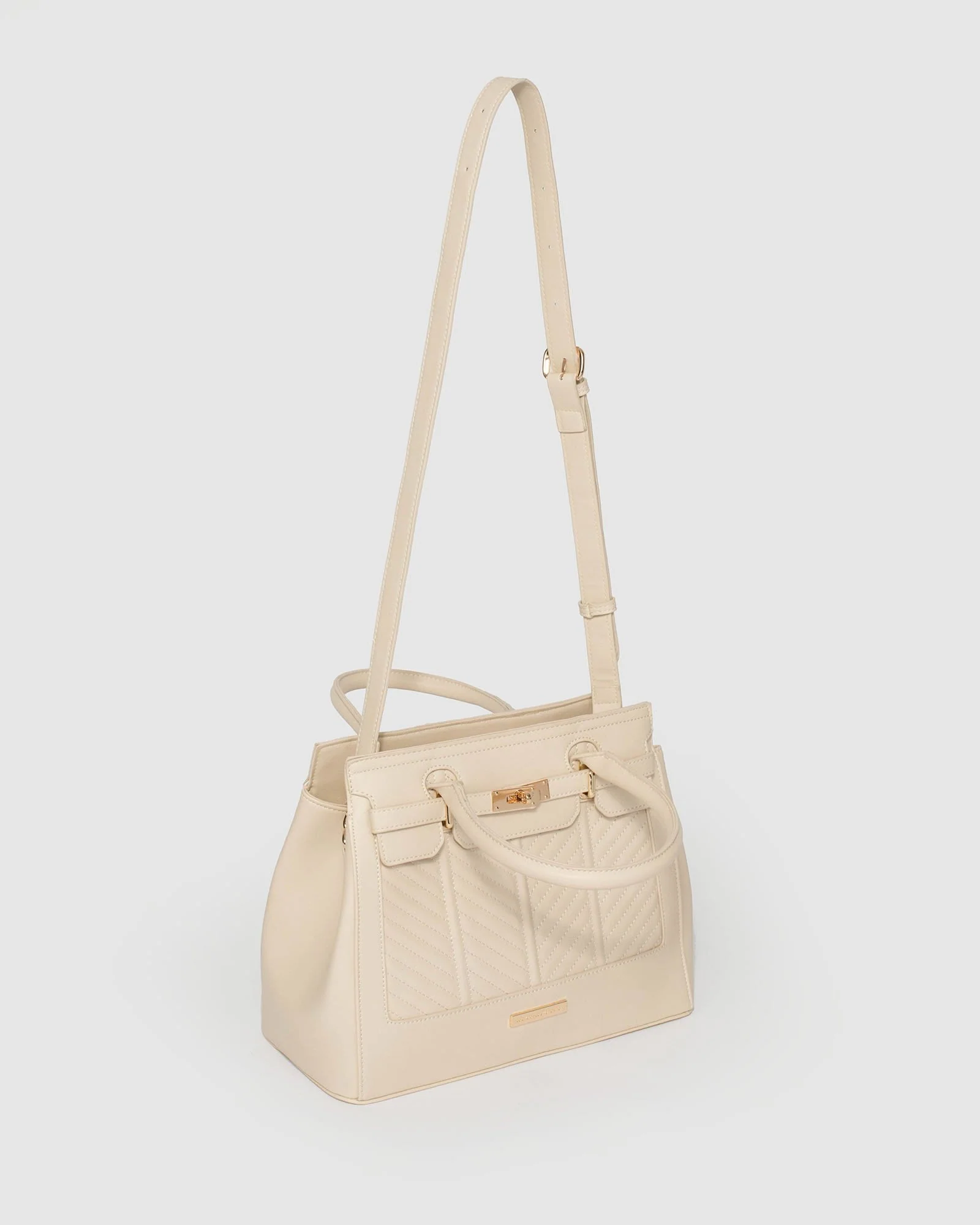 Ivory Maryanne Quilted Tote Bag - Image 4