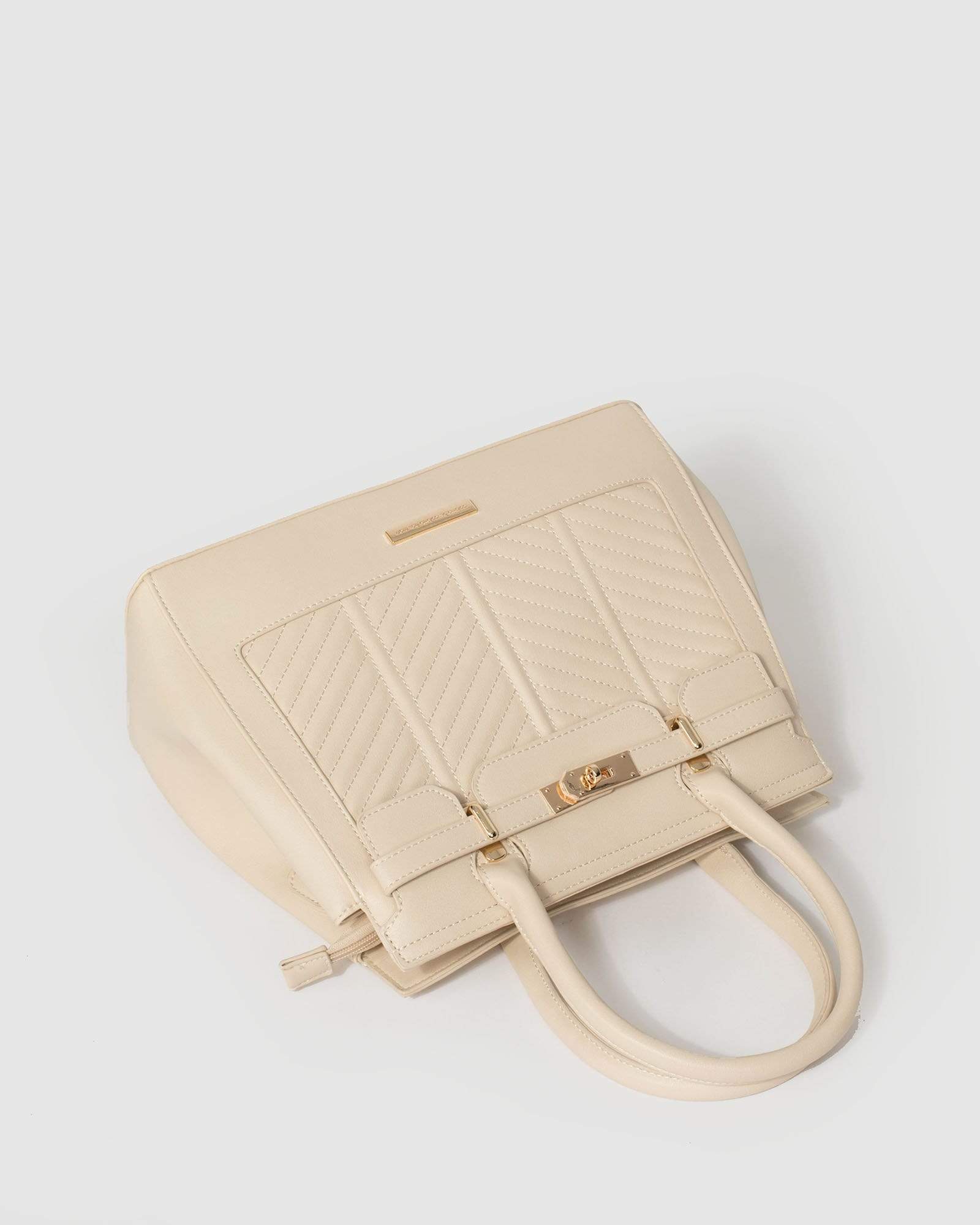 Ivory Maryanne Quilted Tote Bag - Image 5