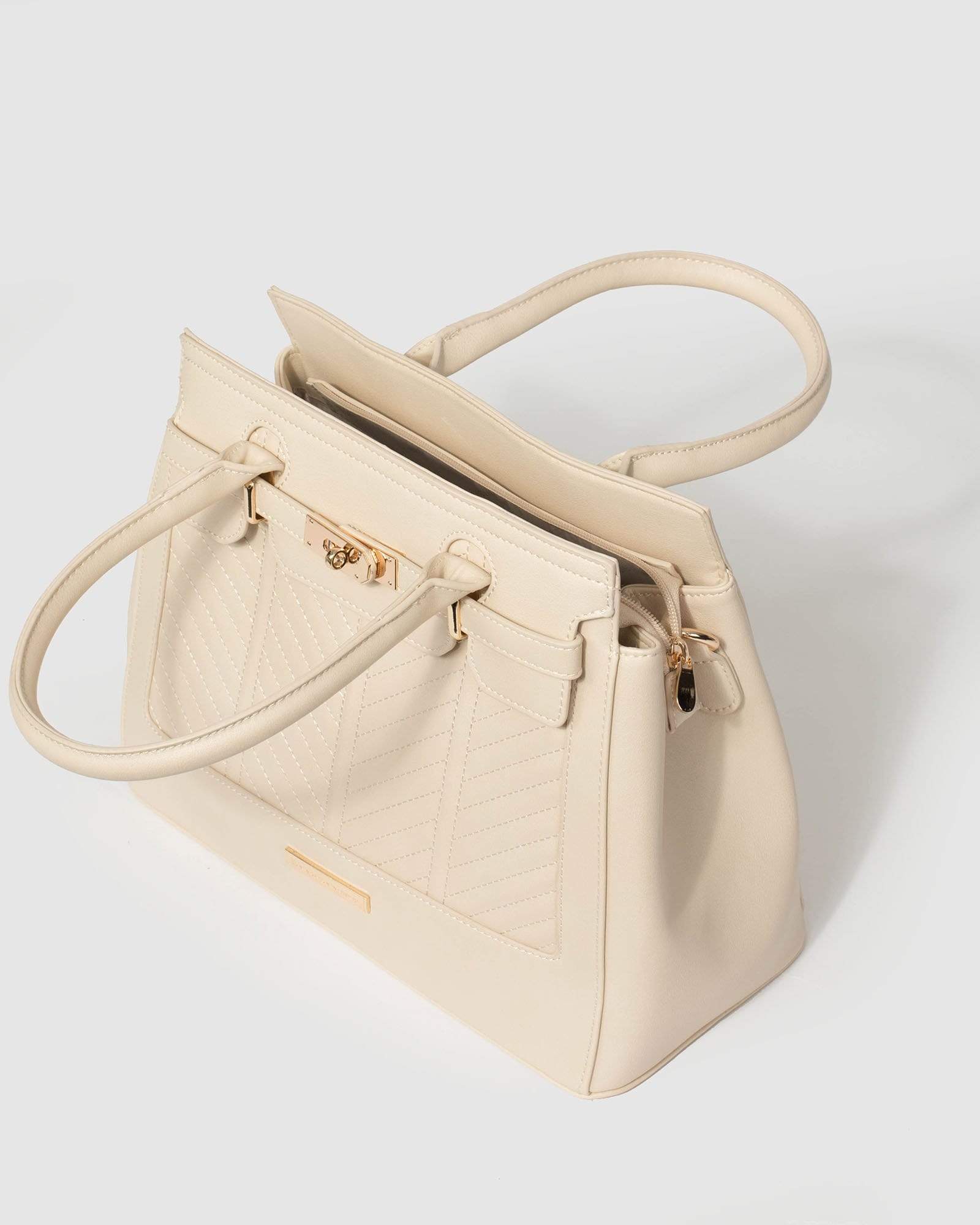 Ivory Maryanne Quilted Tote Bag - Image 7
