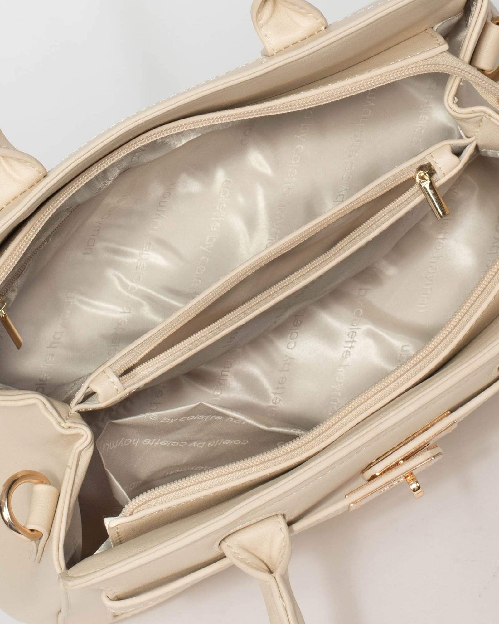 Ivory Maryanne Quilted Tote Bag - Image 9