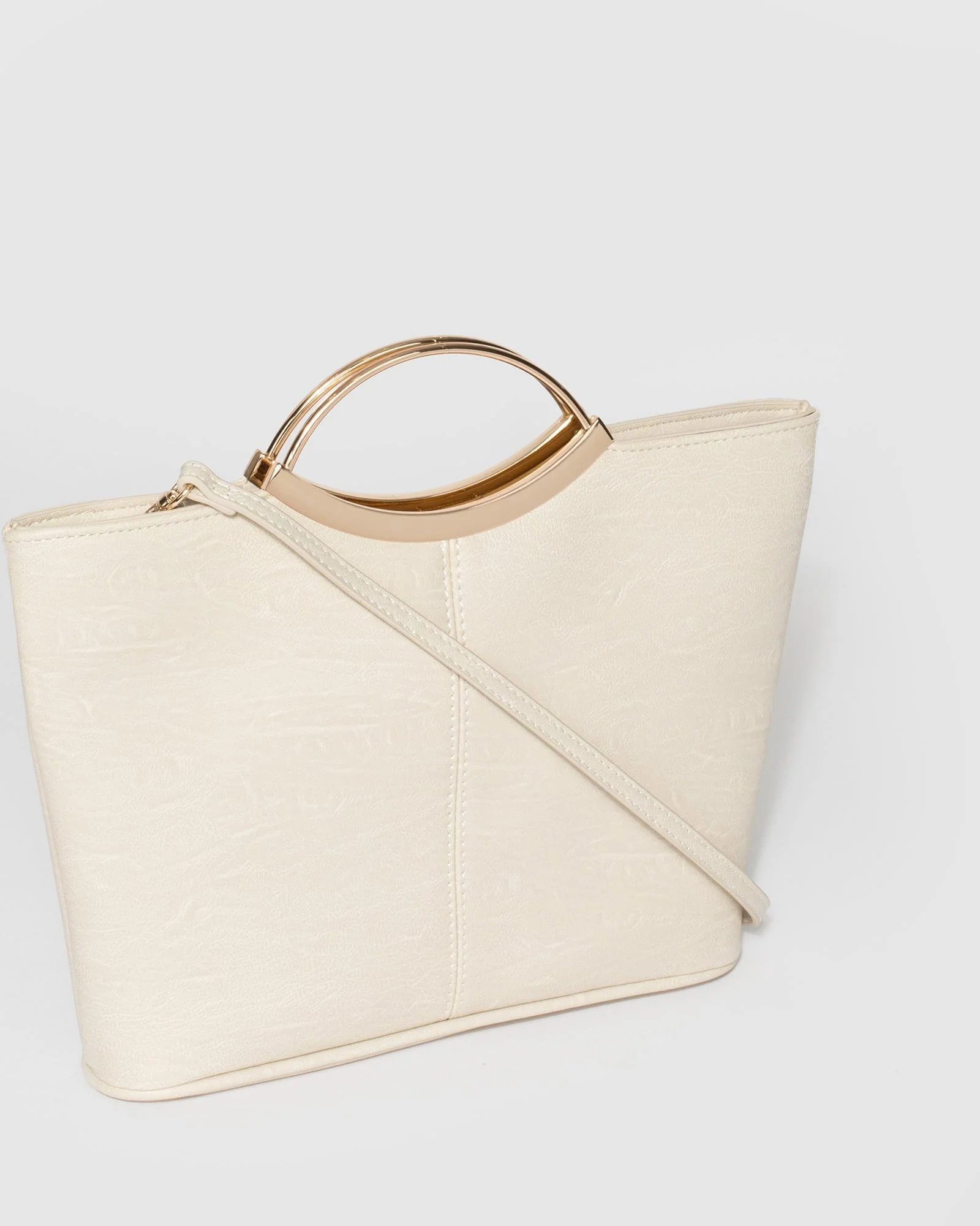 Ivory And Gold Jessie Clutch Bag - Image 3