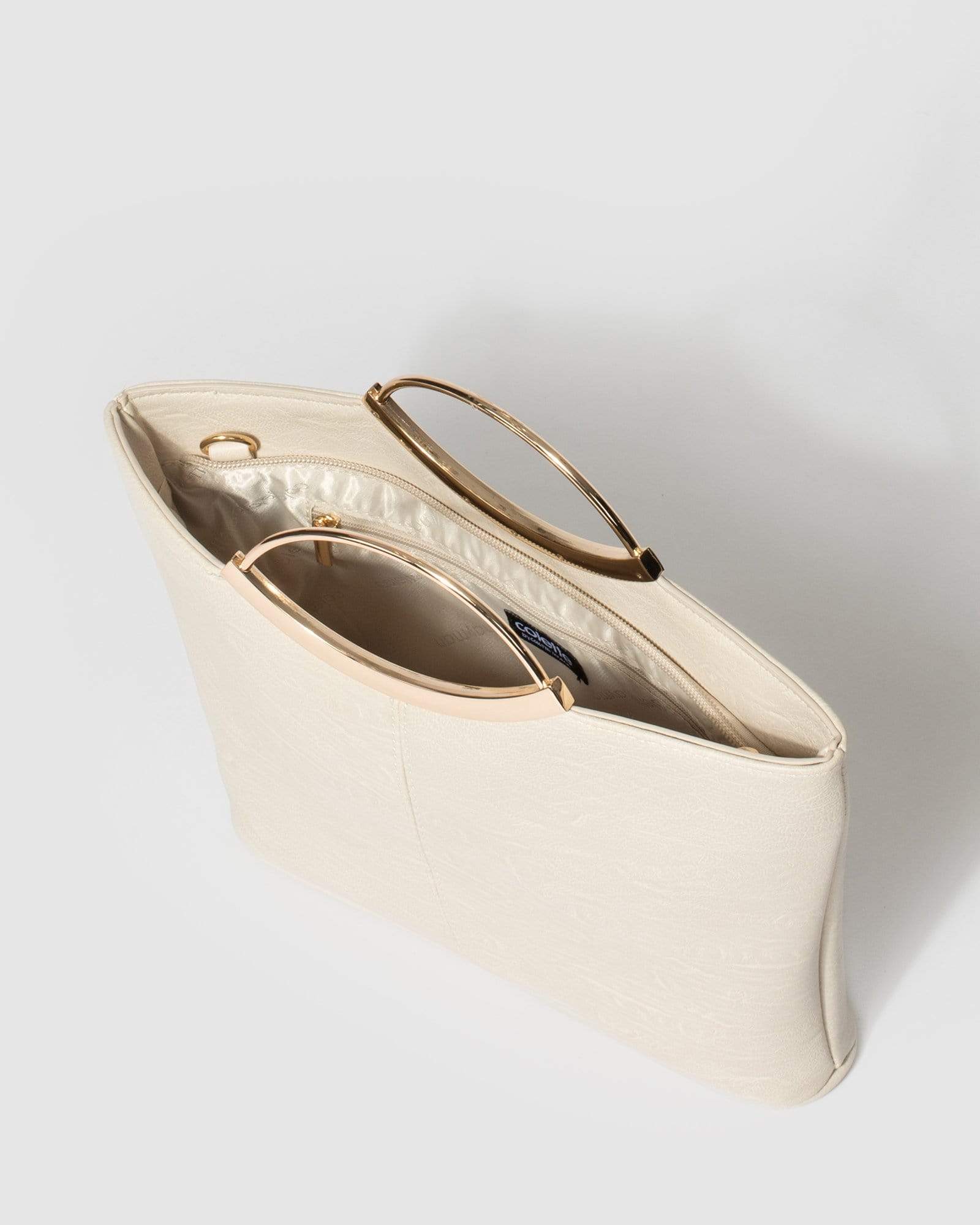 Ivory And Gold Jessie Clutch Bag - Image 8