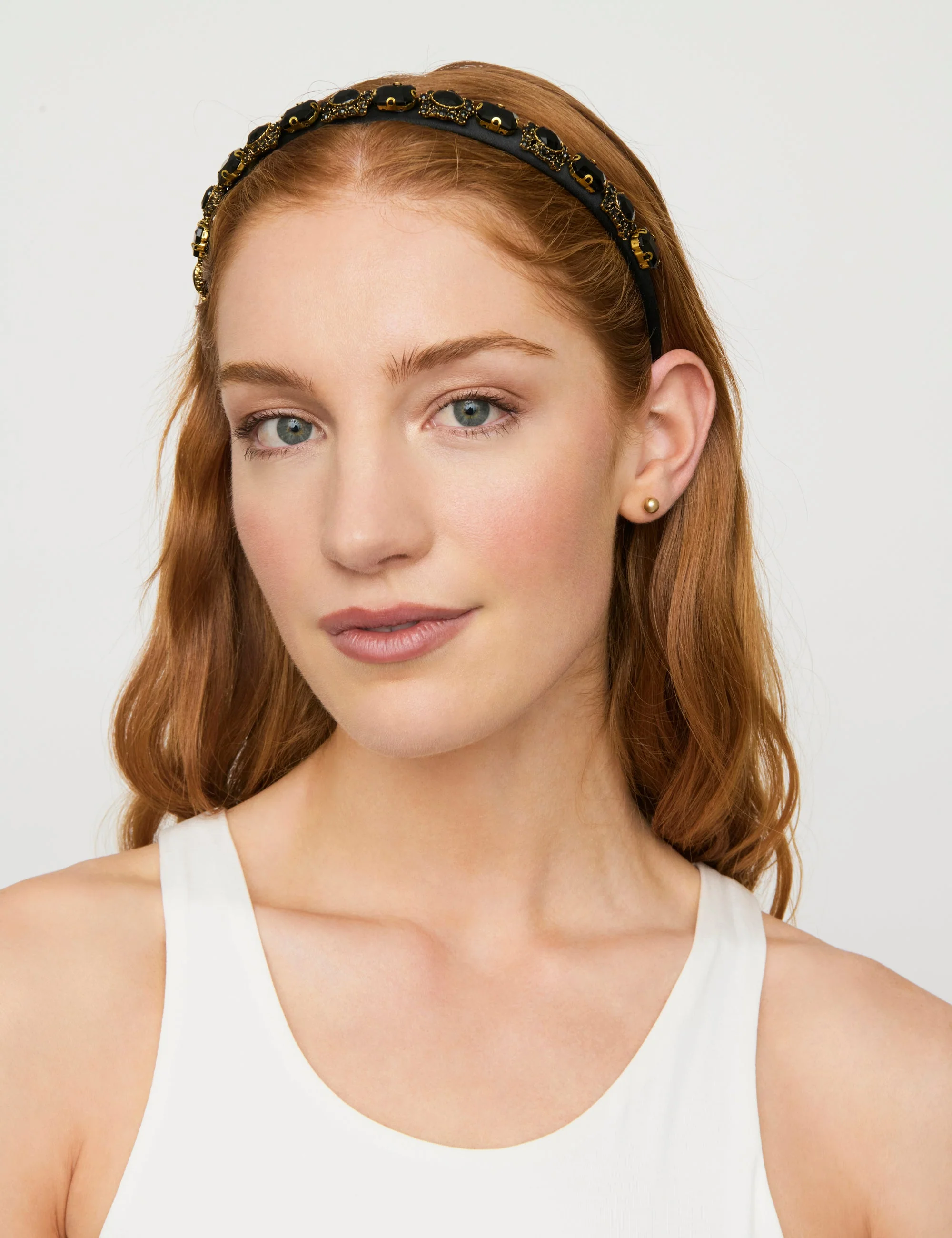 JEWEL BOX STONE NARROW HEADBAND - Image 4