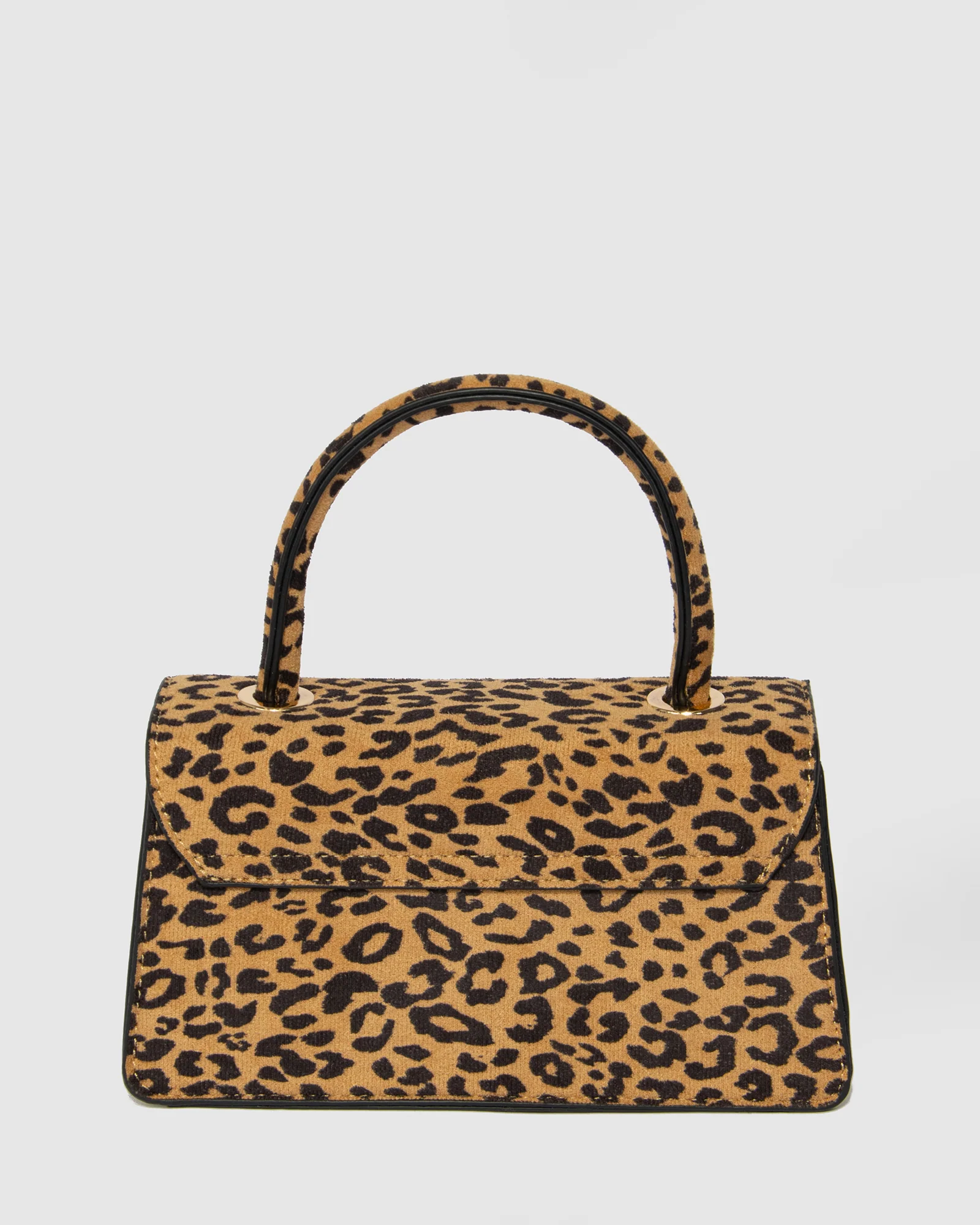 Leopard Print Luna Flap Top Handle Bag - Image 5