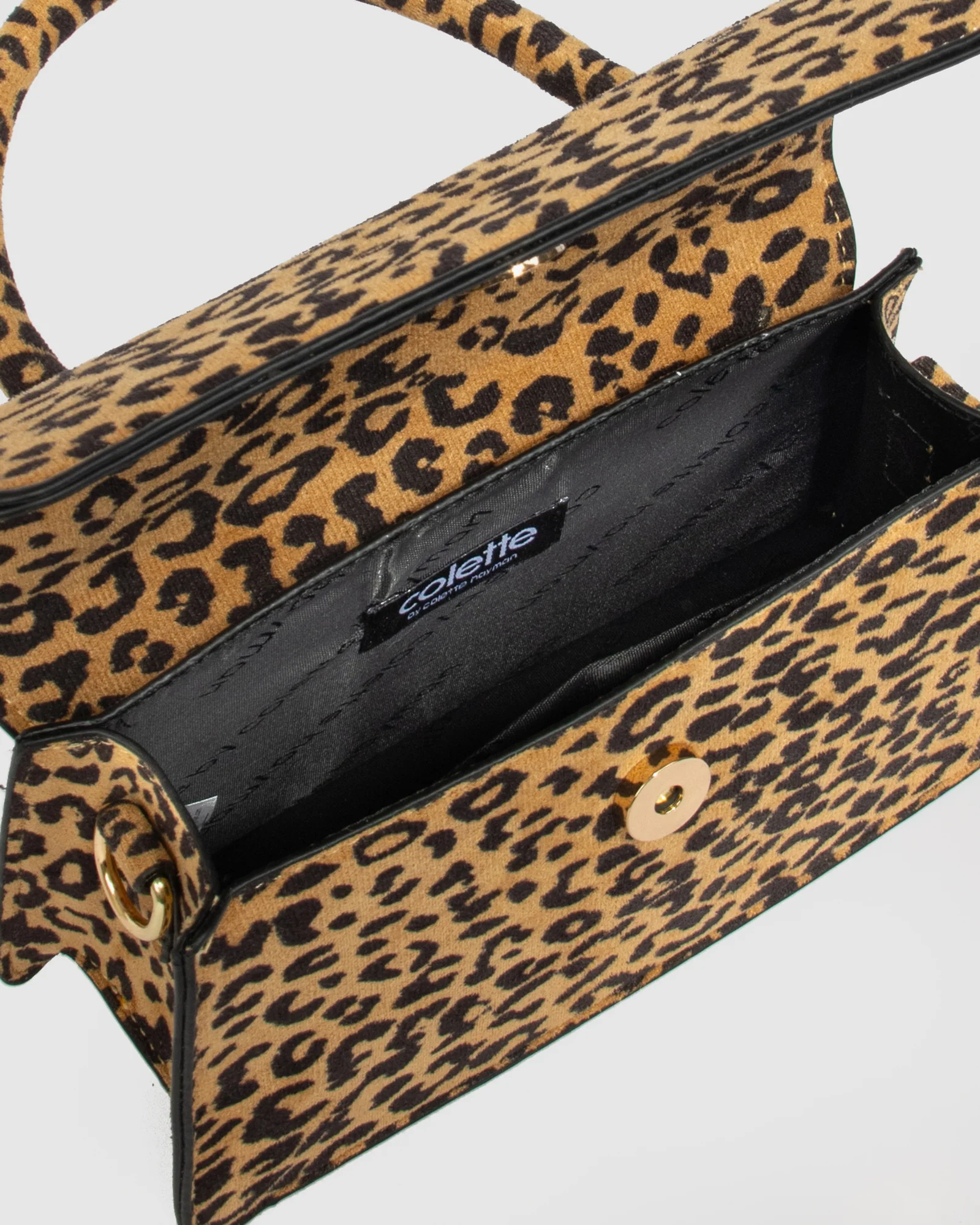 Leopard Print Luna Flap Top Handle Bag - Image 7