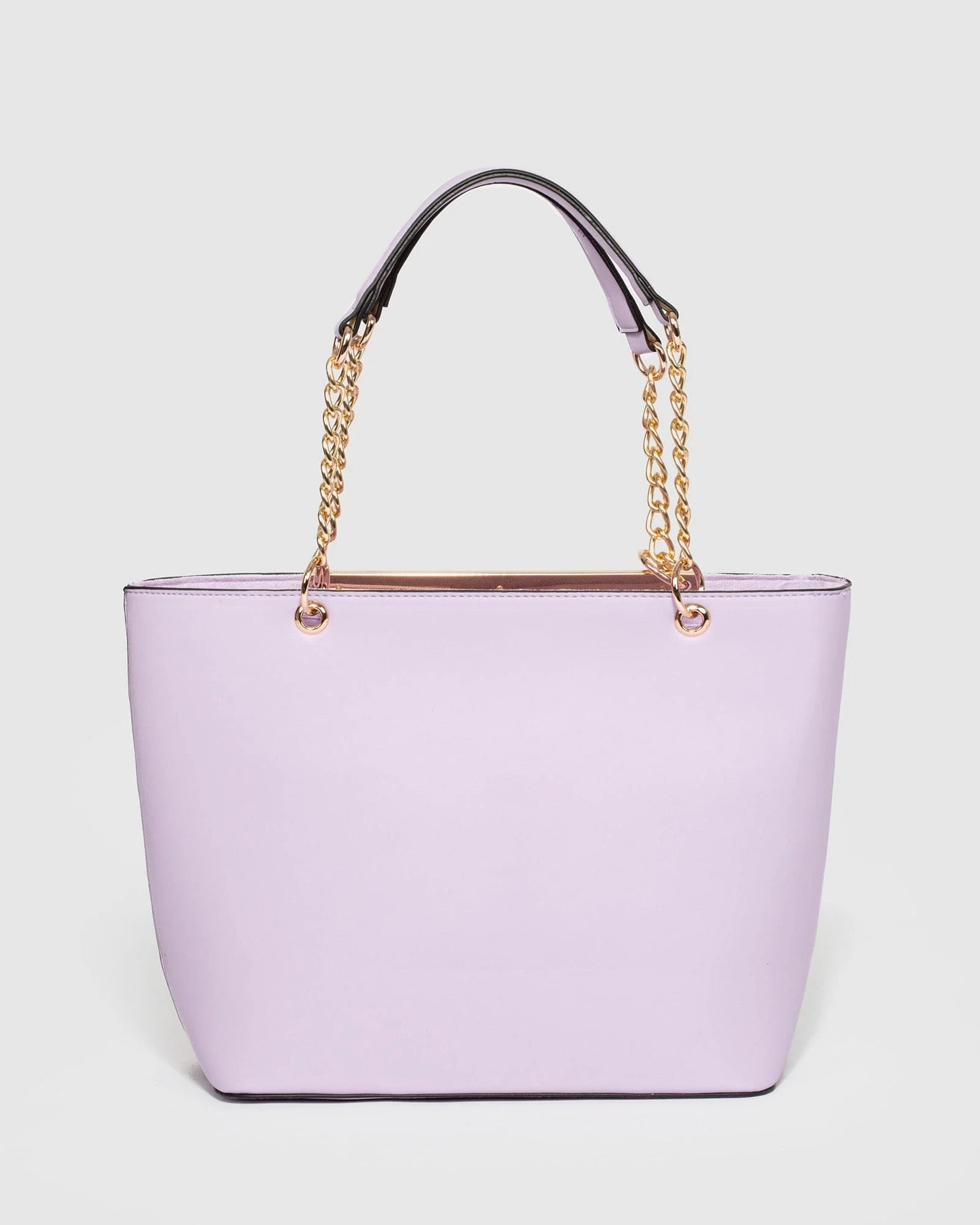 Purple Makayla Panelled Tote Bag - Image 5