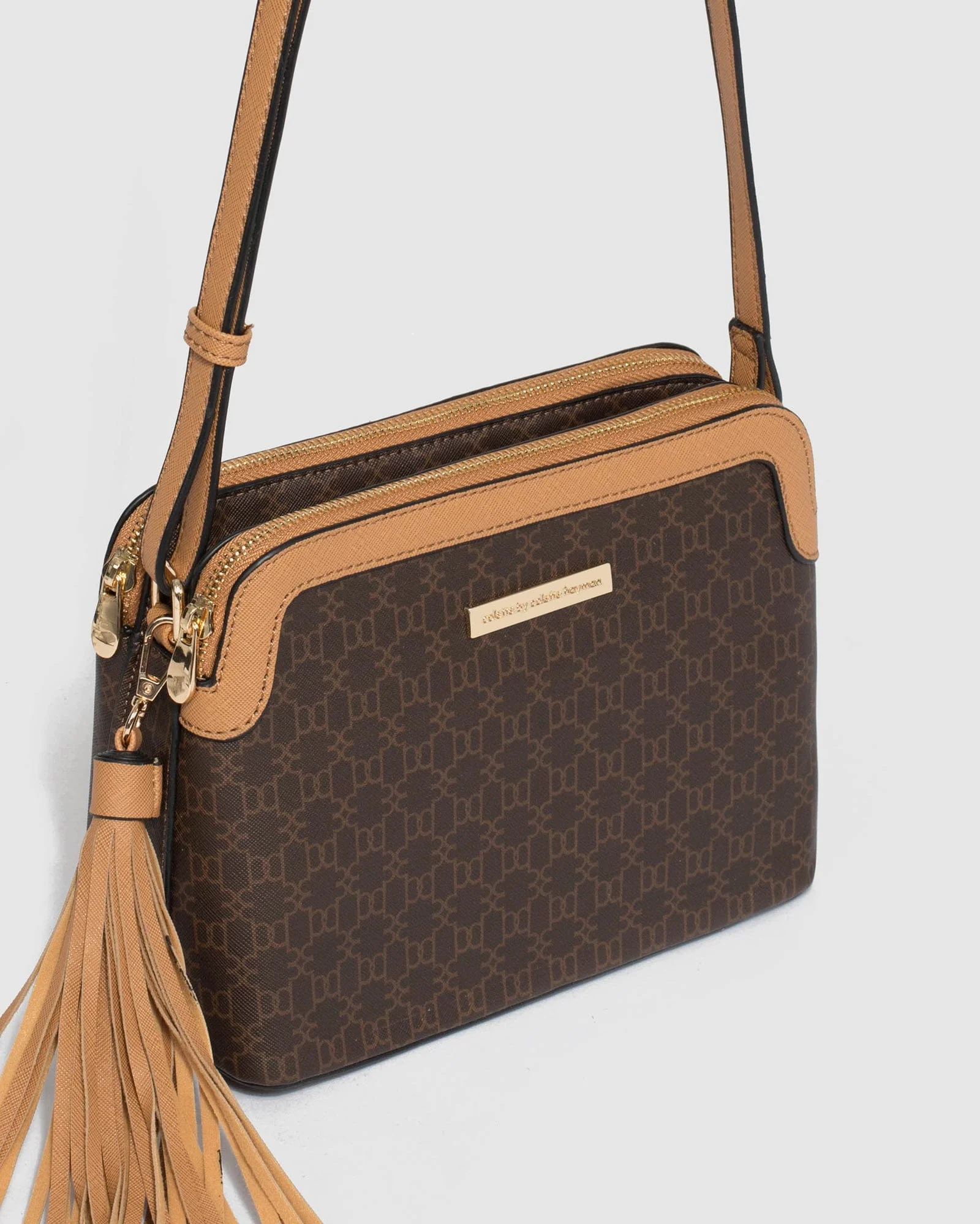 Monogram Tassel Crossbody Bag - Image 3