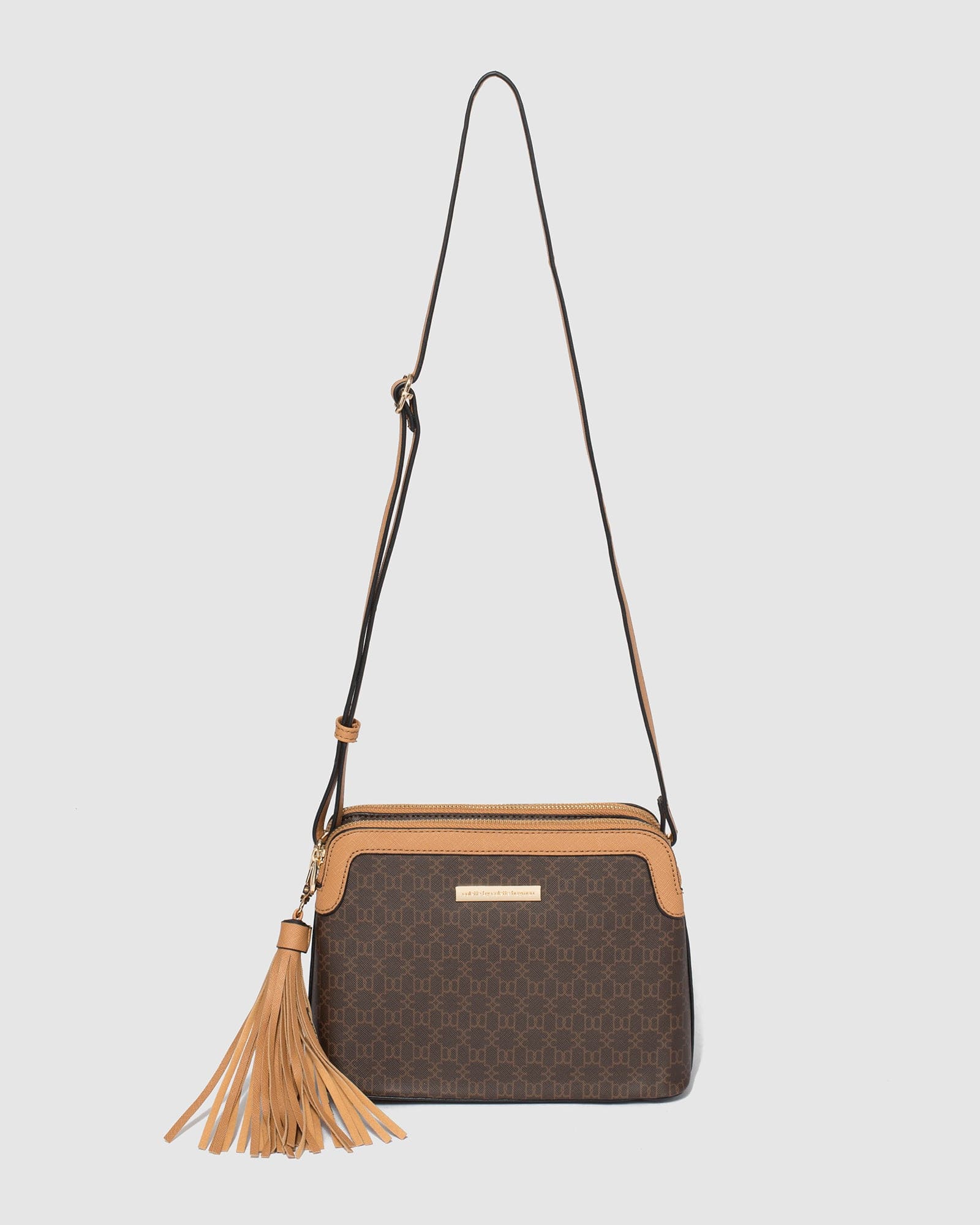 Monogram Tassel Crossbody Bag - Image 4