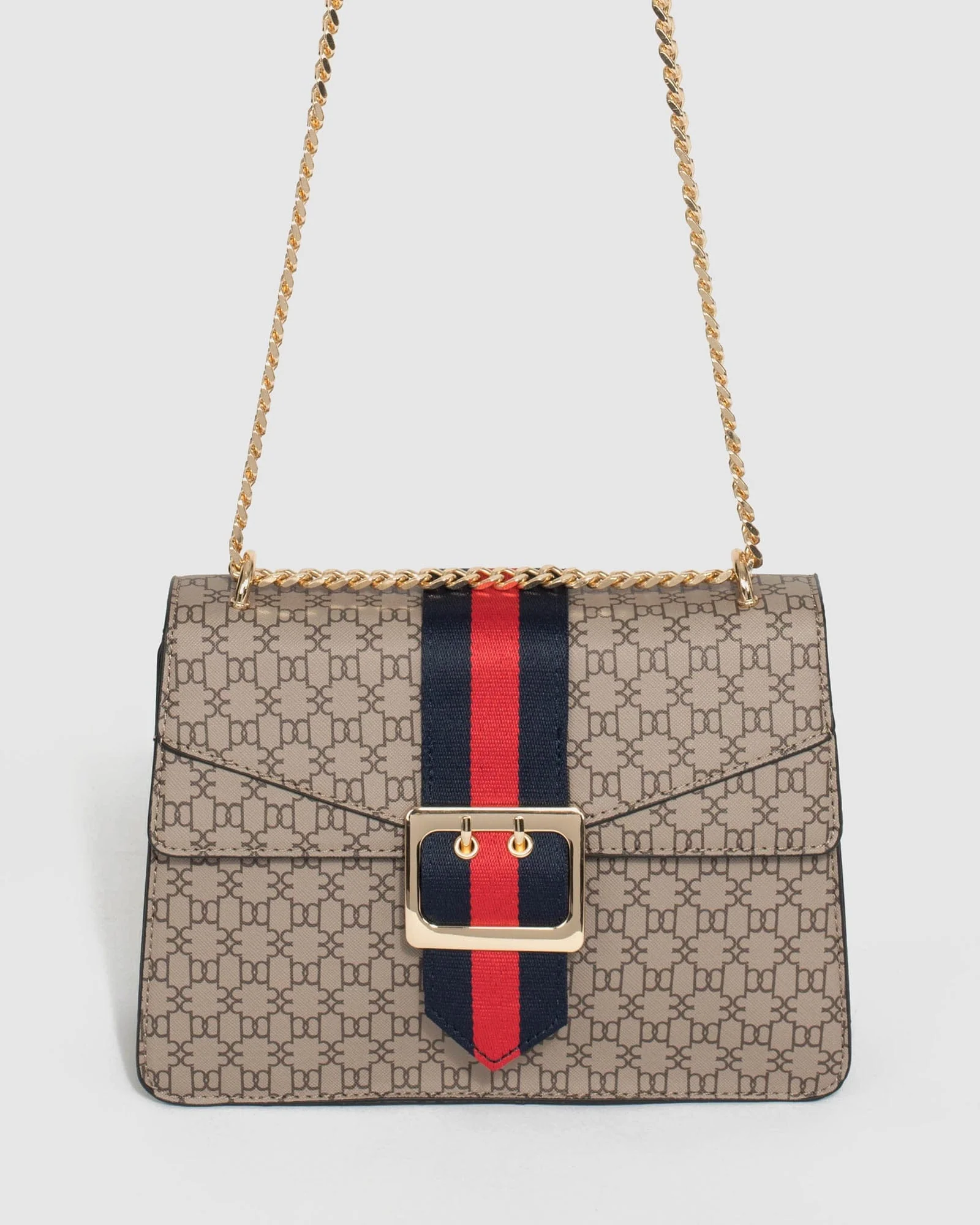 Monogram Buckle Crossbody Bag