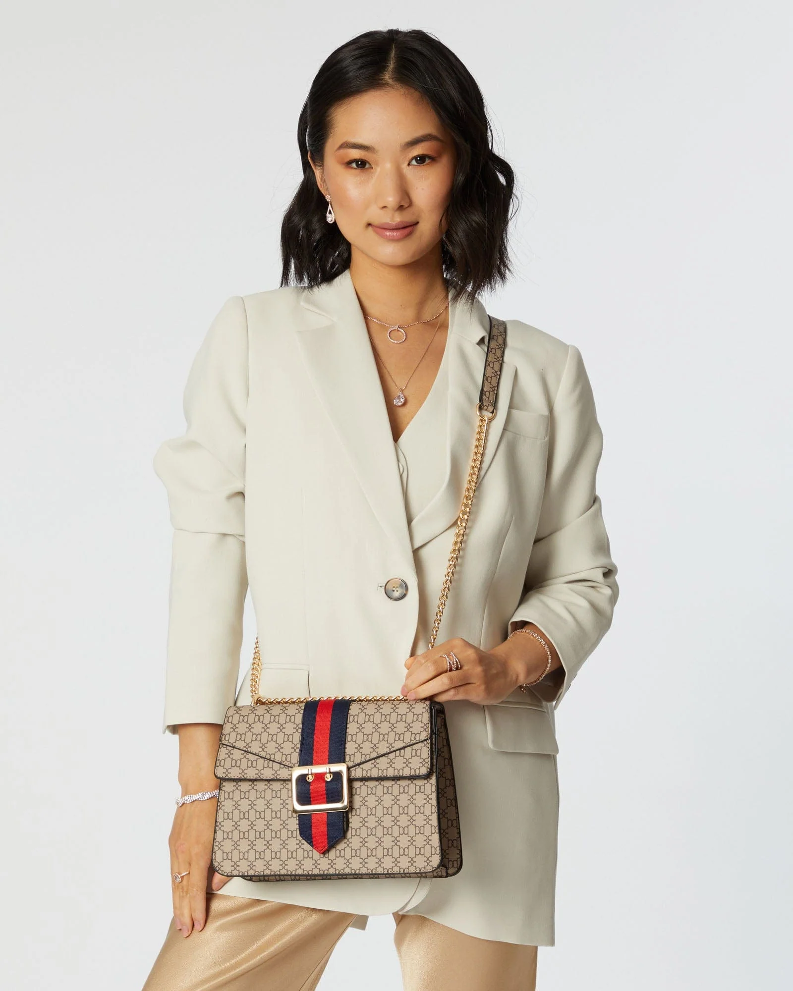 Monogram Buckle Crossbody Bag - Image 2