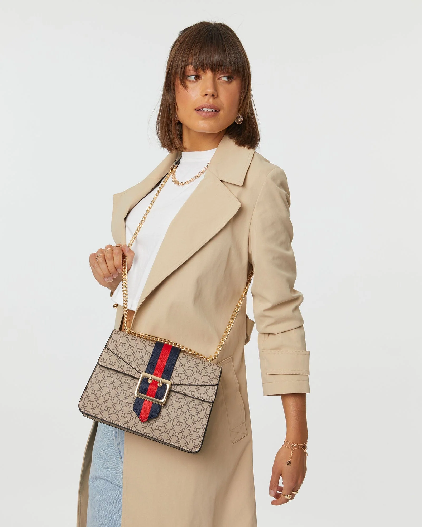Monogram Buckle Crossbody Bag - Image 5