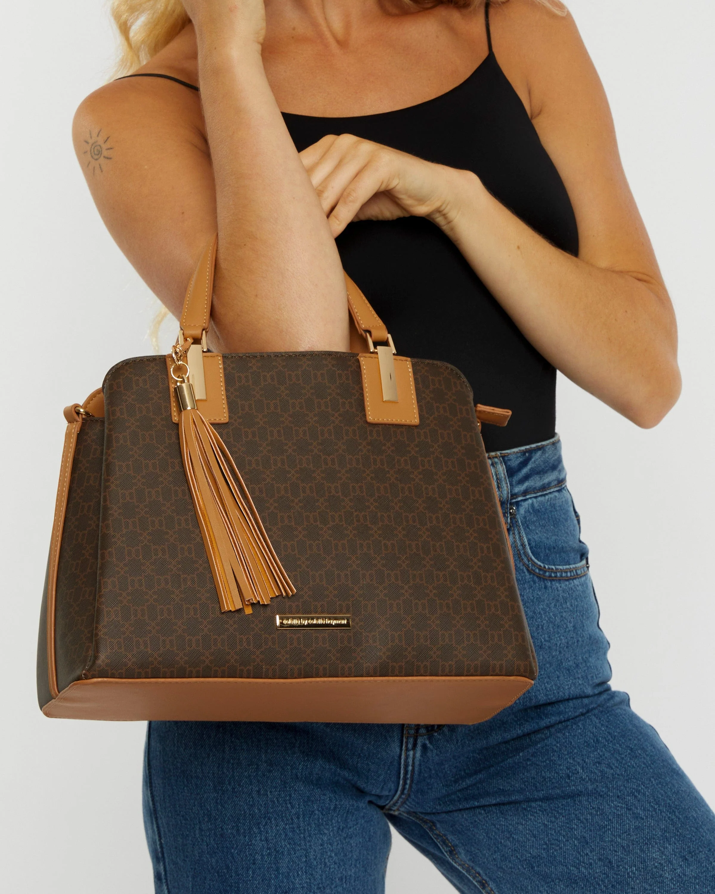 Monogram Toni Tassel Tote Bag - Image 2