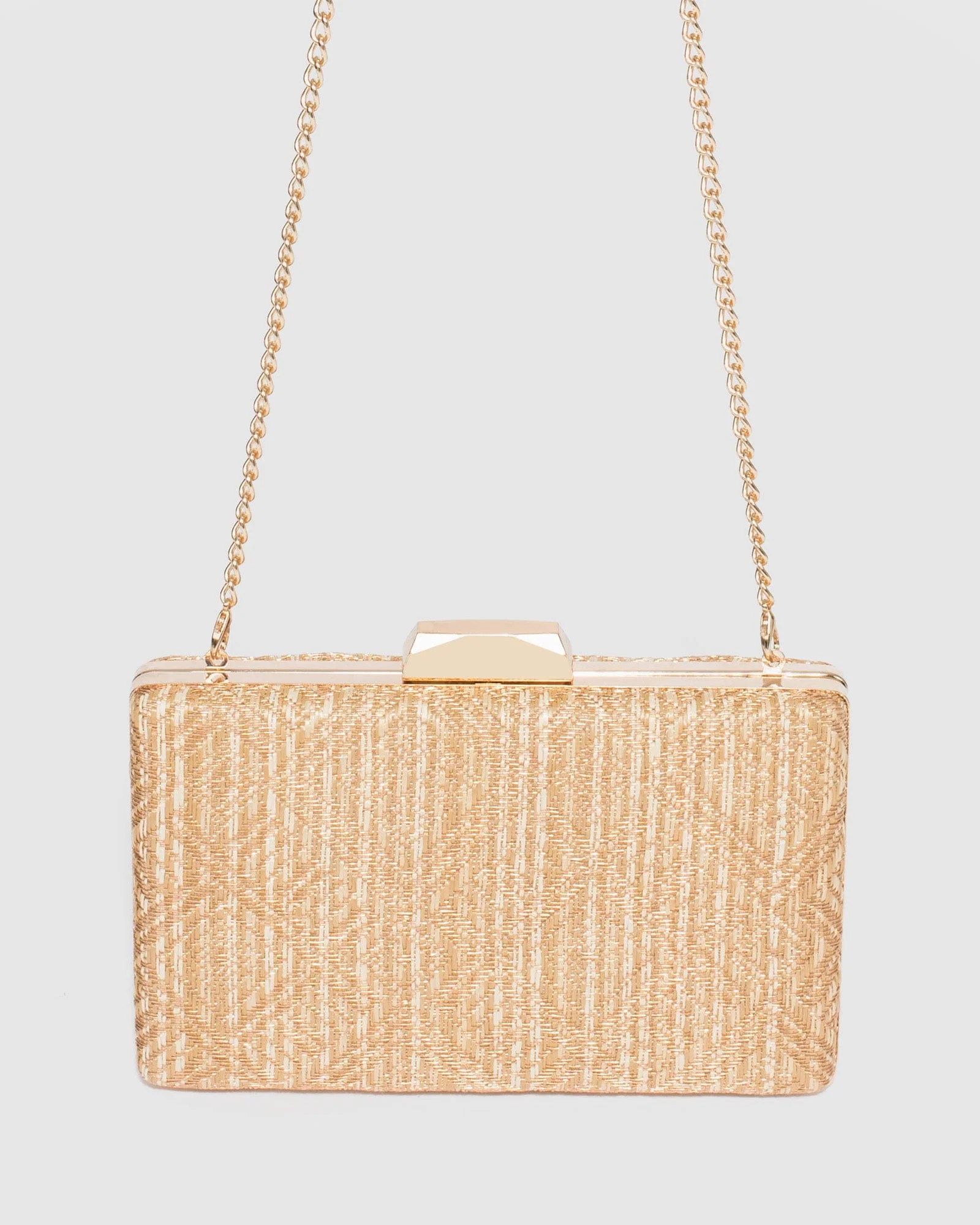 Natural Julia Hardcase Clutch Bag - Image 6
