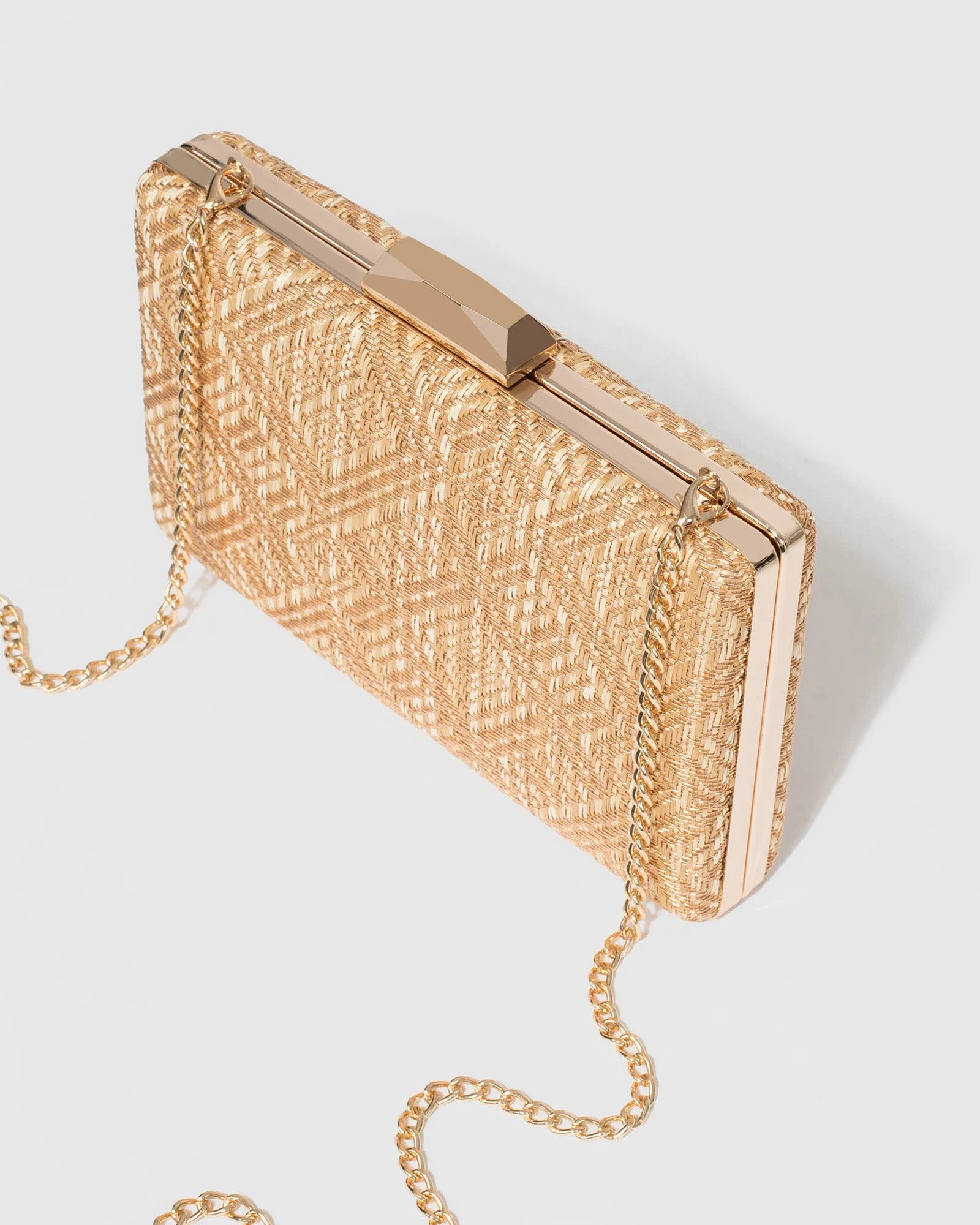 Natural Julia Hardcase Clutch Bag - Image 7
