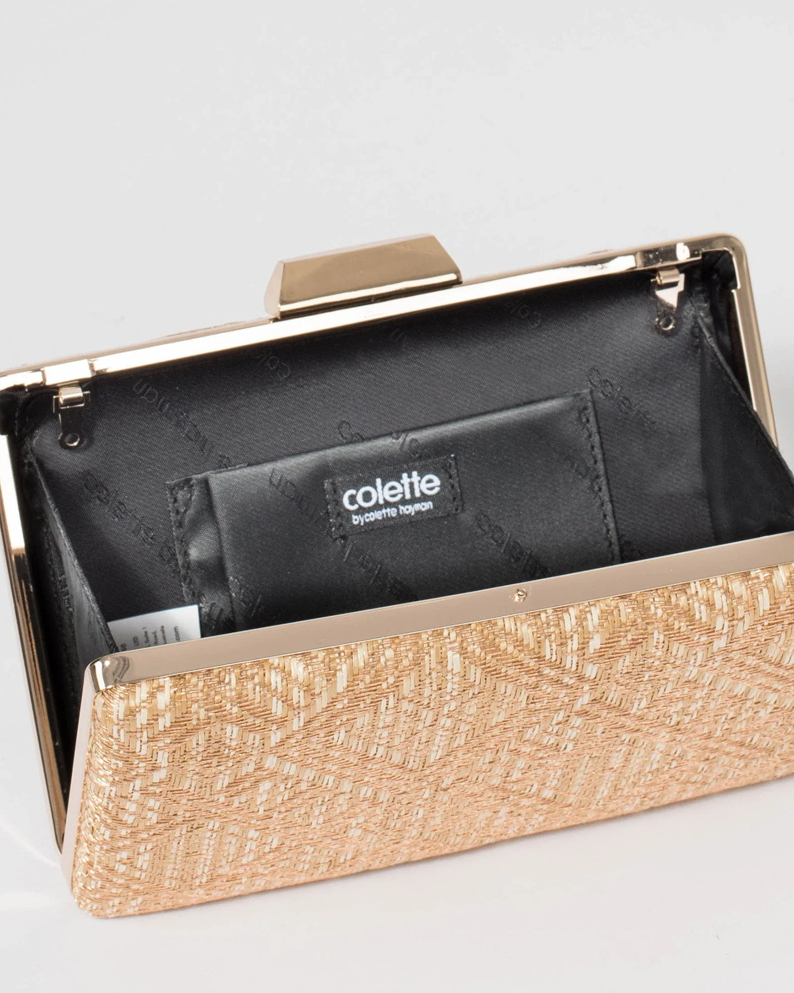 Natural Julia Hardcase Clutch Bag - Image 8