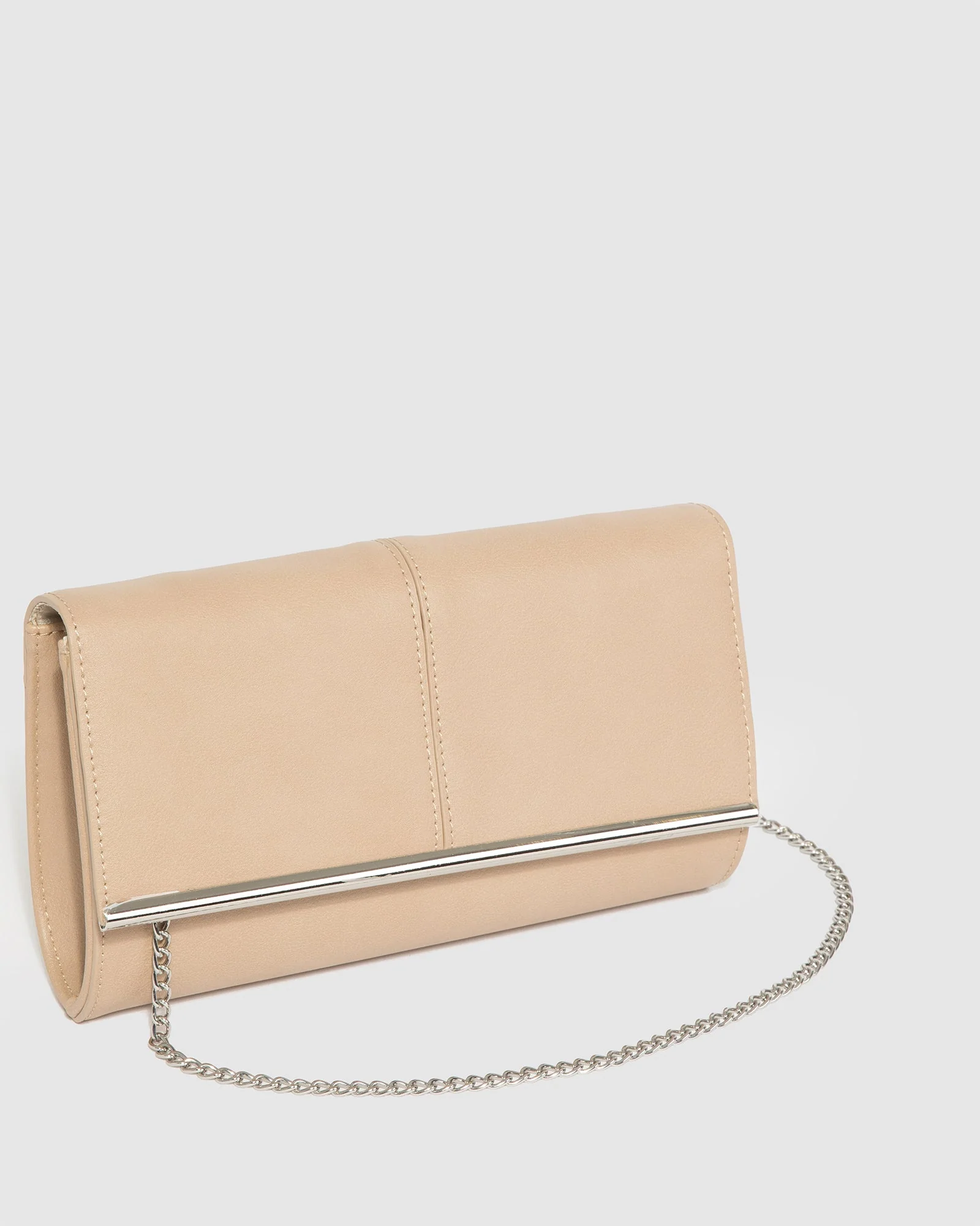 Natural Vevay Panel Clutch Bag - Image 4