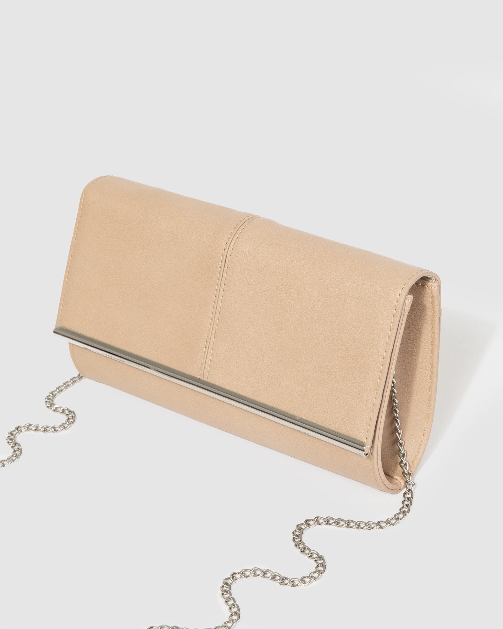 Natural Vevay Panel Clutch Bag - Image 7