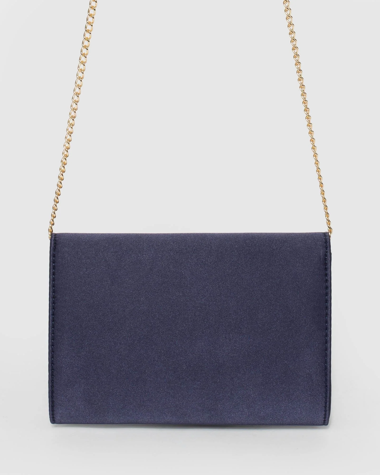 Navy Blue Lulu Crystal Clutch Bag - Image 4
