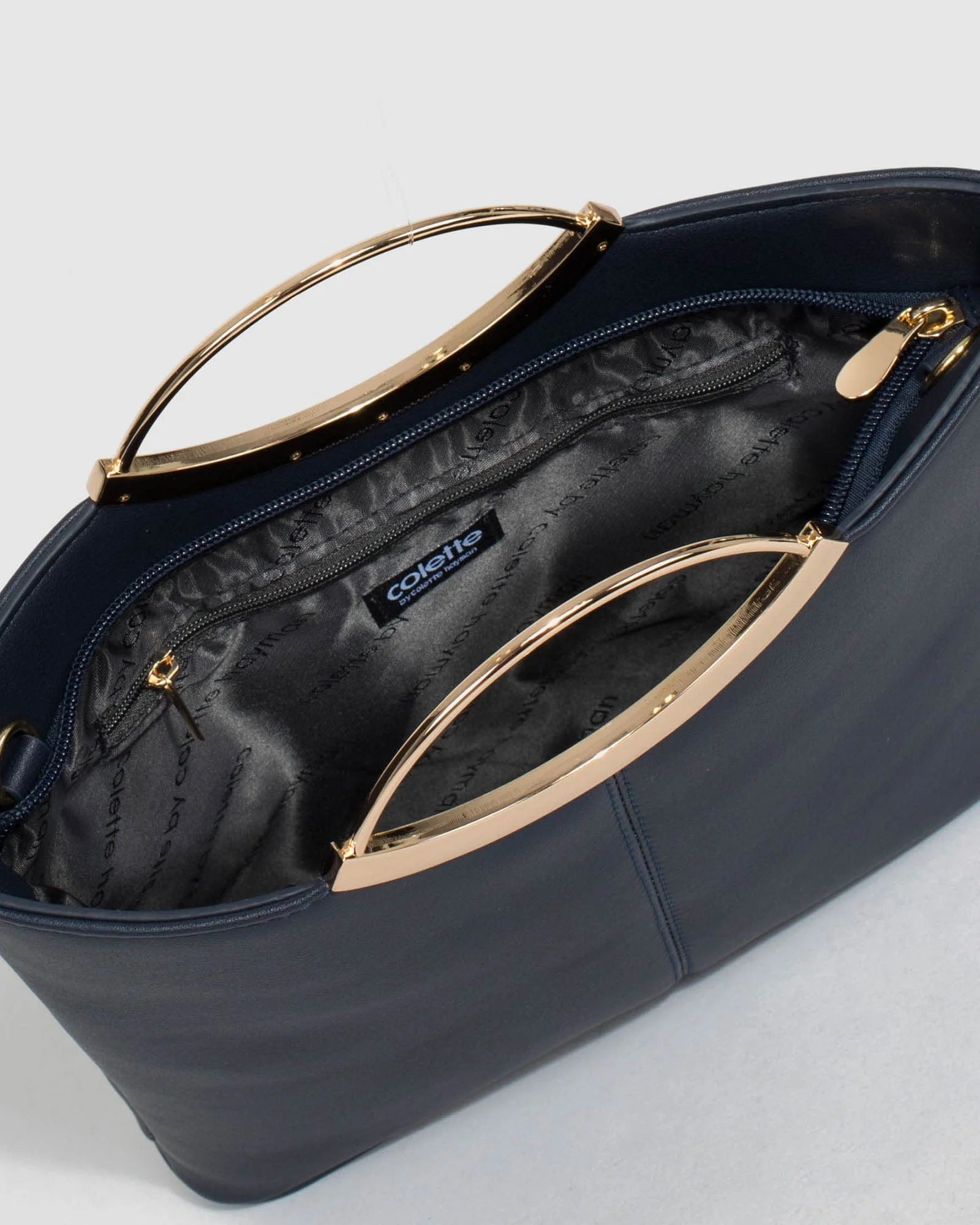 Navy Blue Jessie Clutch Bag - Image 8