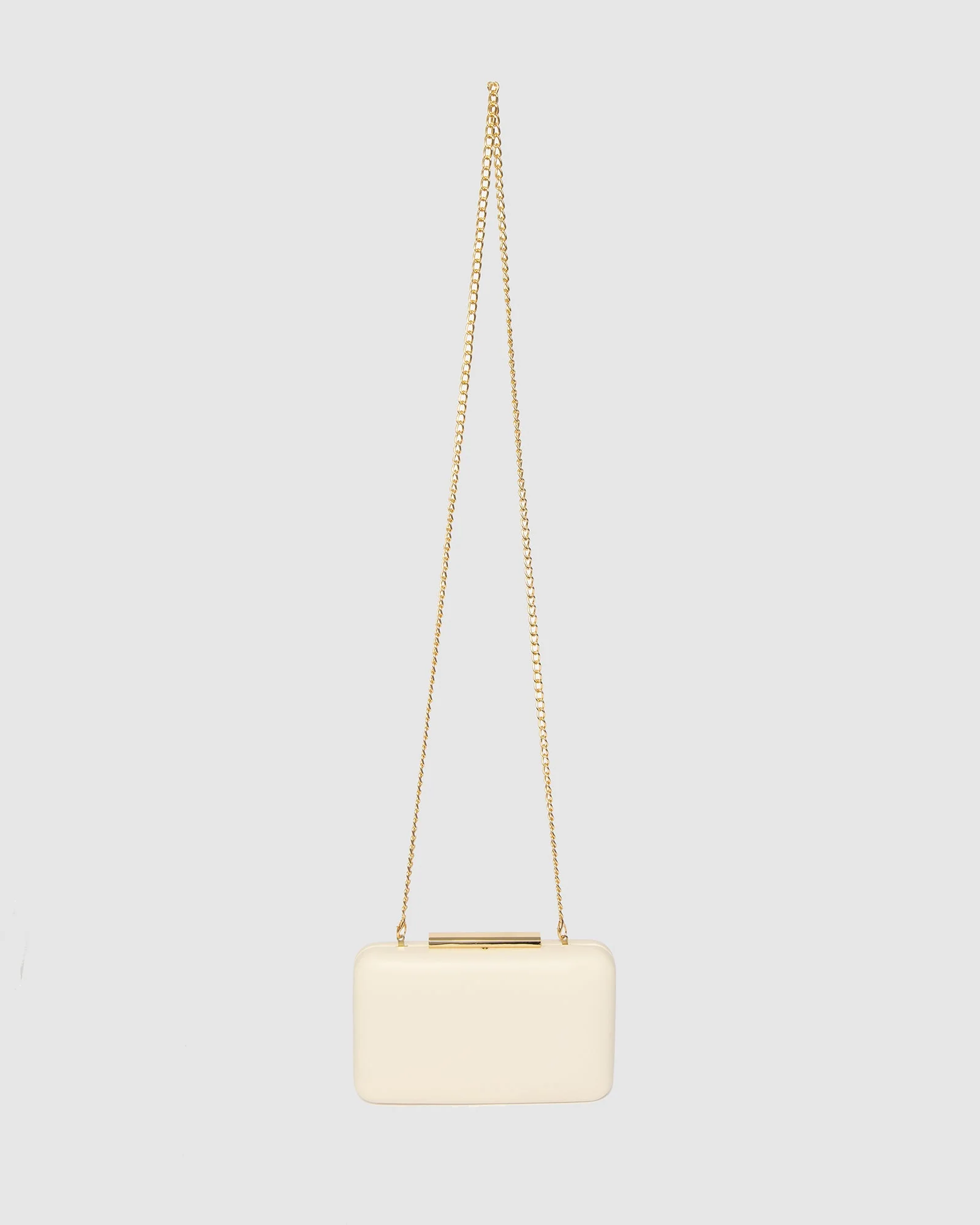Ivory Cassie Rectangle Hardcase Clutch Bag - Image 4
