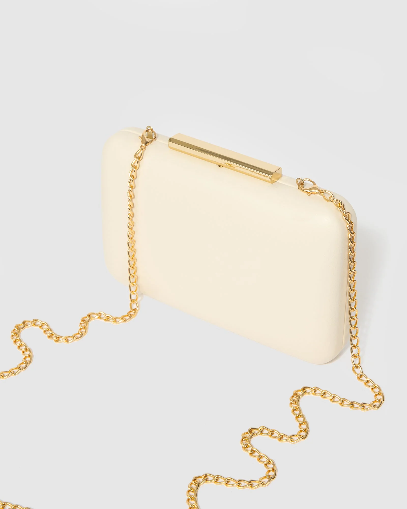 Ivory Cassie Rectangle Hardcase Clutch Bag - Image 5