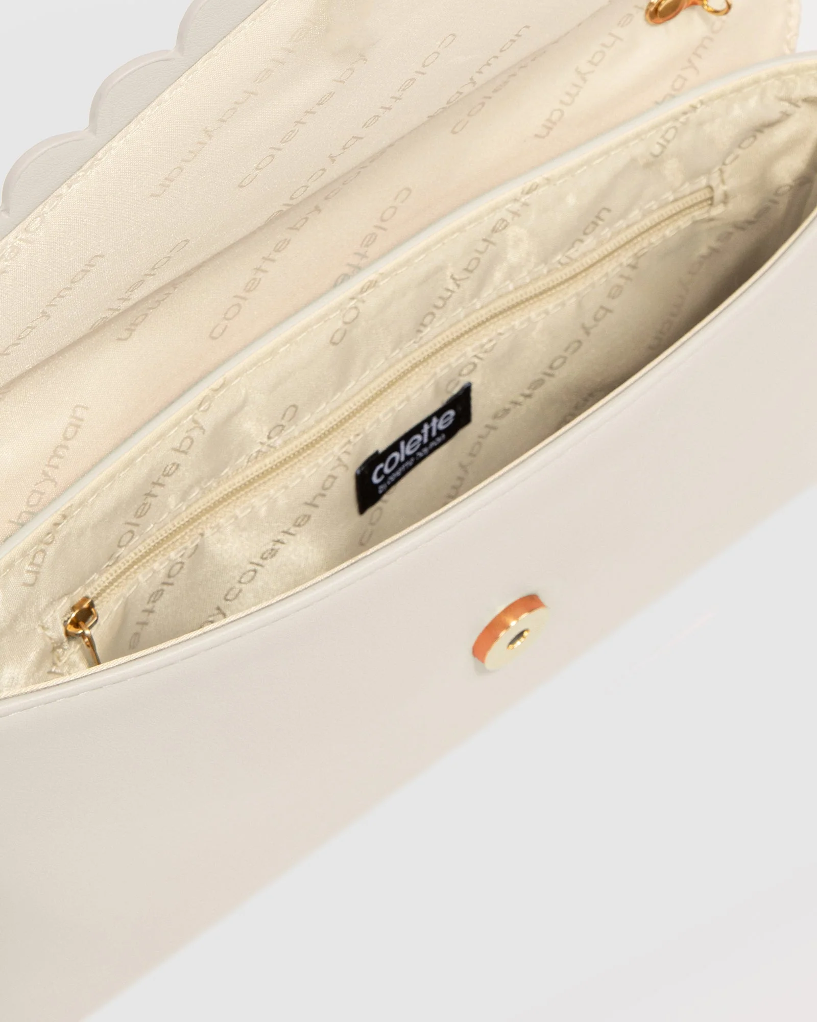 Nude Jordana Scallop Clutch Bag - Image 6