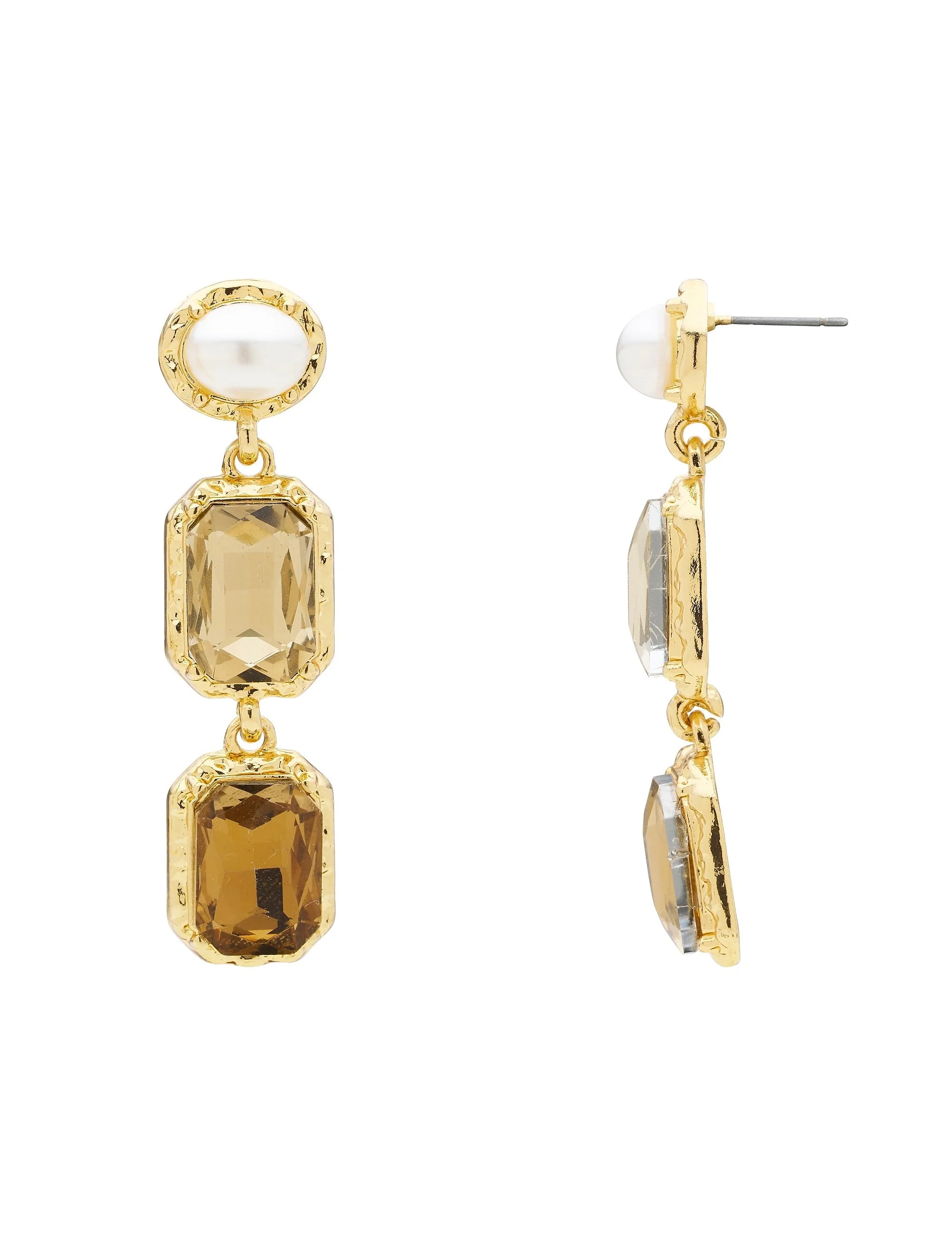 ORNATE PEARL DROP EARRING - Image 3