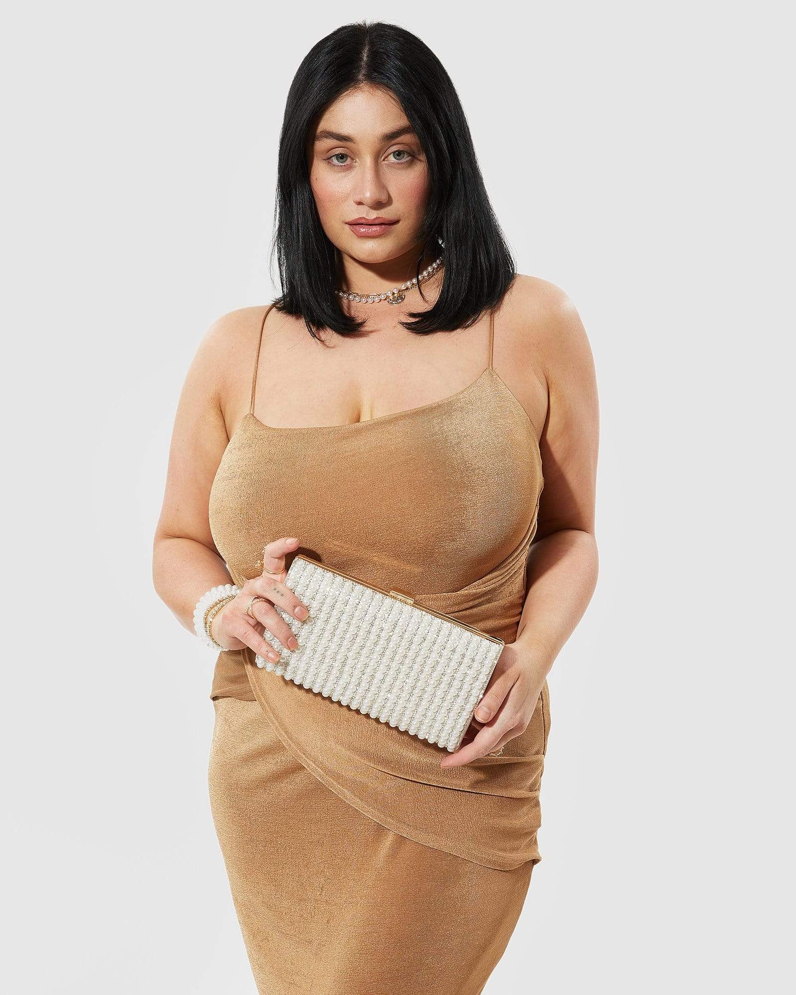 Pearl Thalia Hardcase Clutch Bag - Image 6