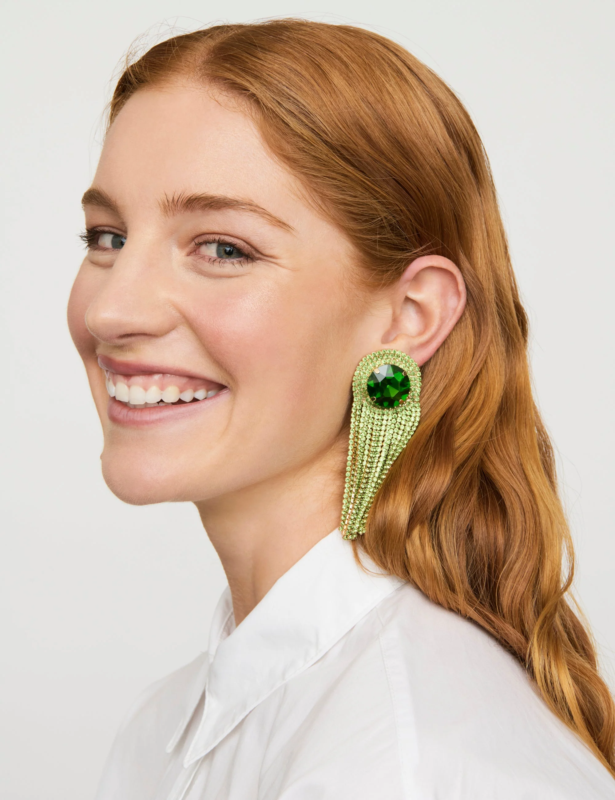 PHARAOH WATERFALL CLIP EARRING - Image 2