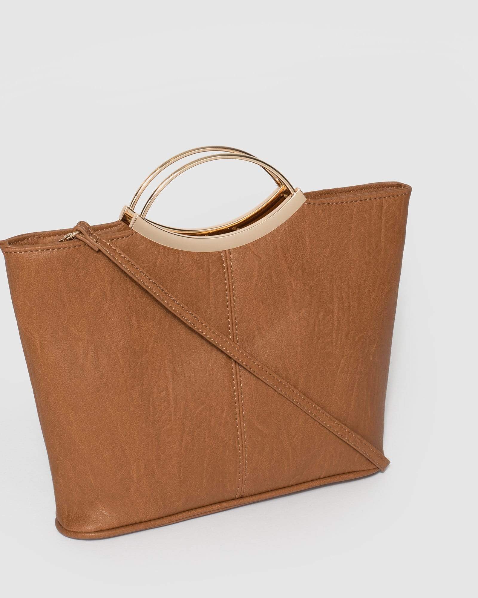 Tan Jessie Clutch Bag - Image 3