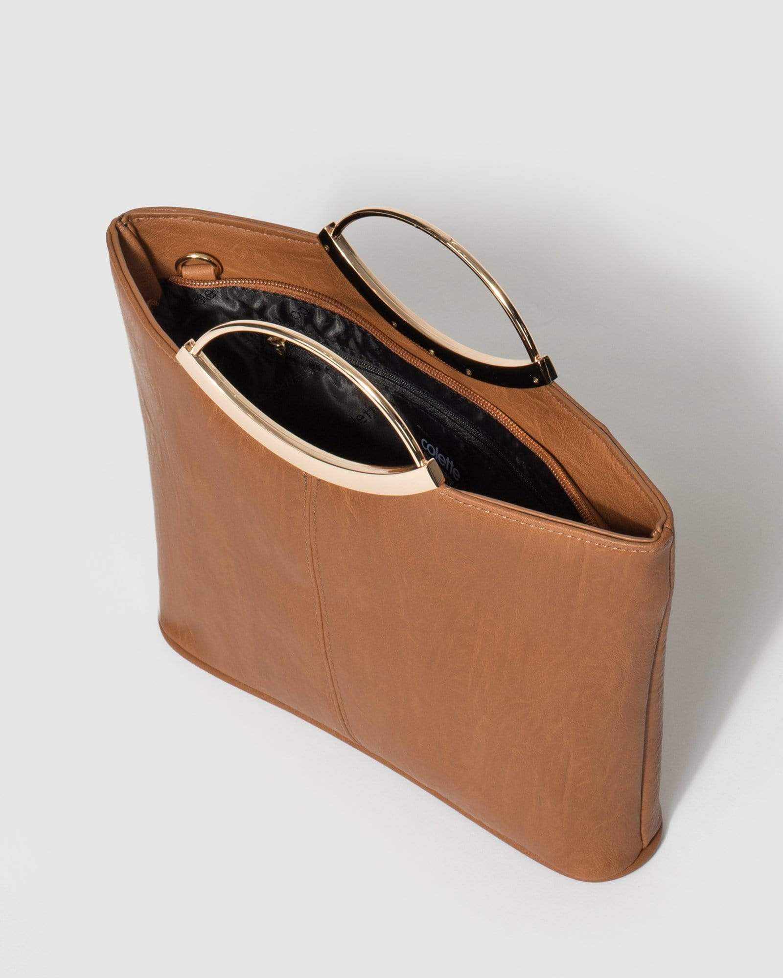 Tan Jessie Clutch Bag - Image 7