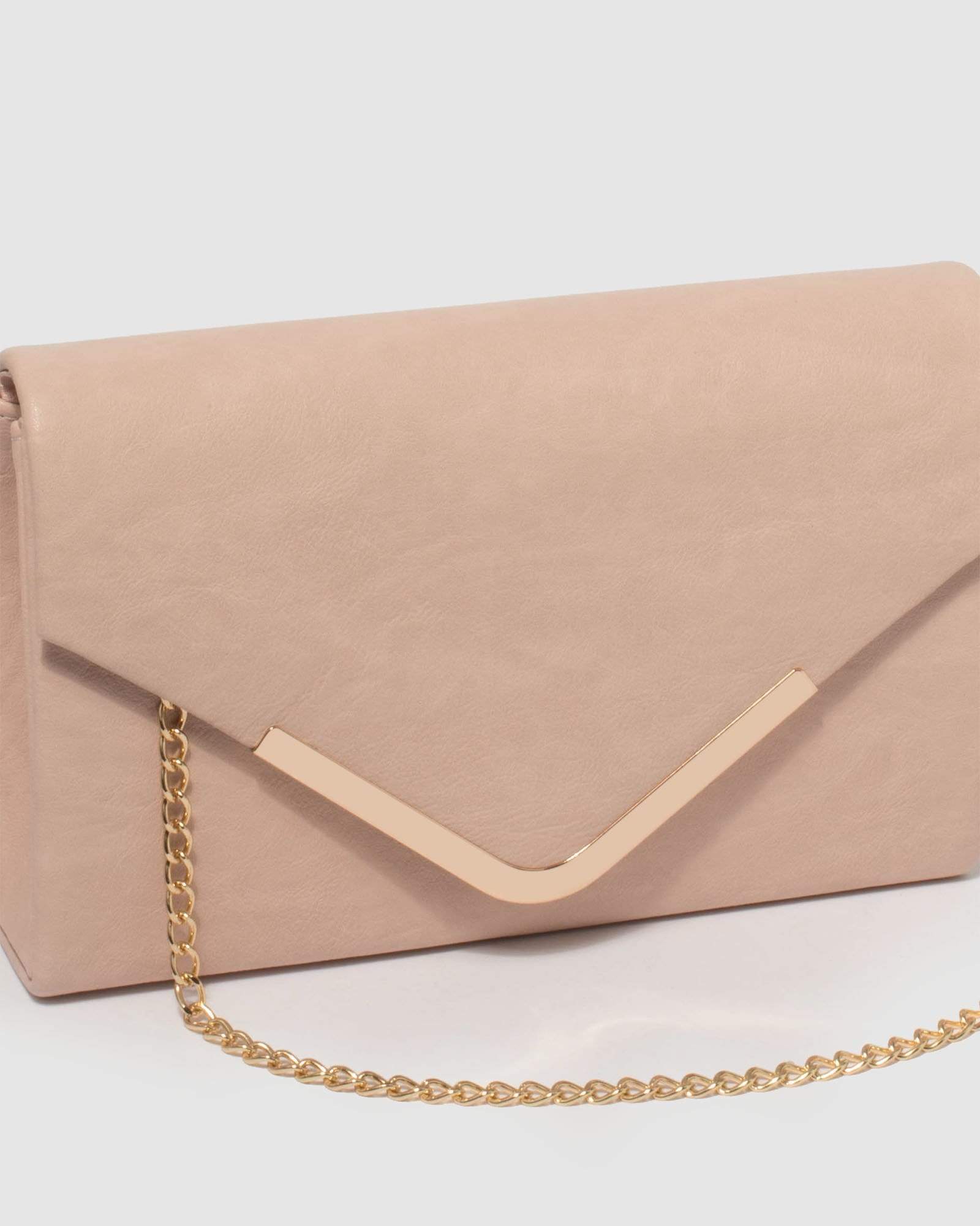 Pink Lila Envelope Clutch Bag - Image 3