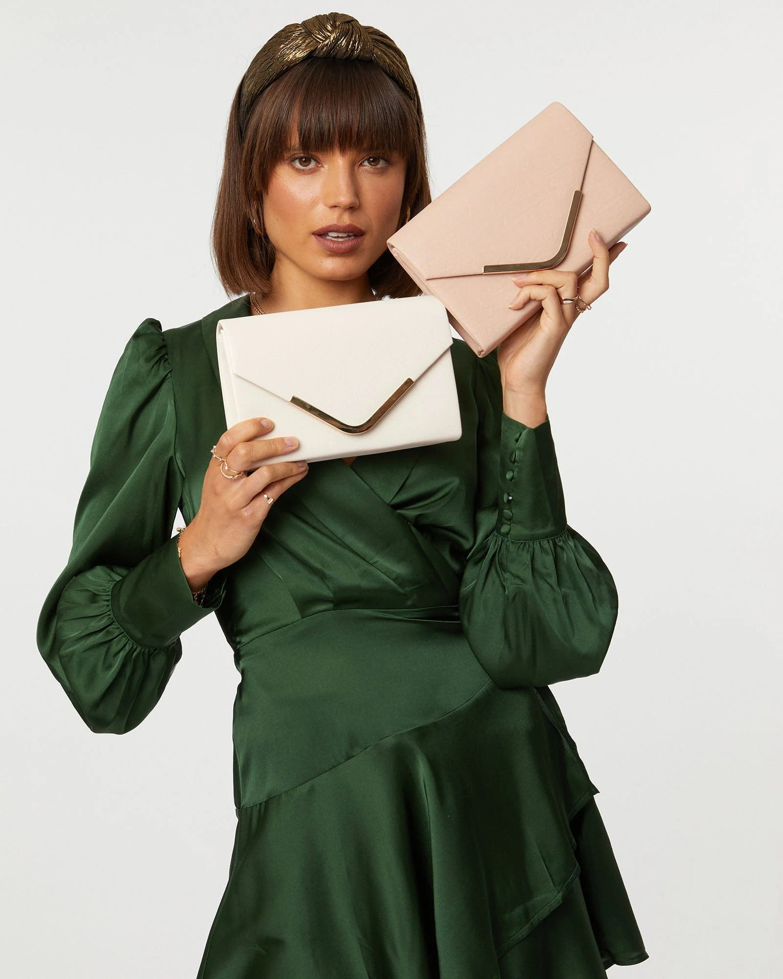 Pink Lila Envelope Clutch Bag - Image 4