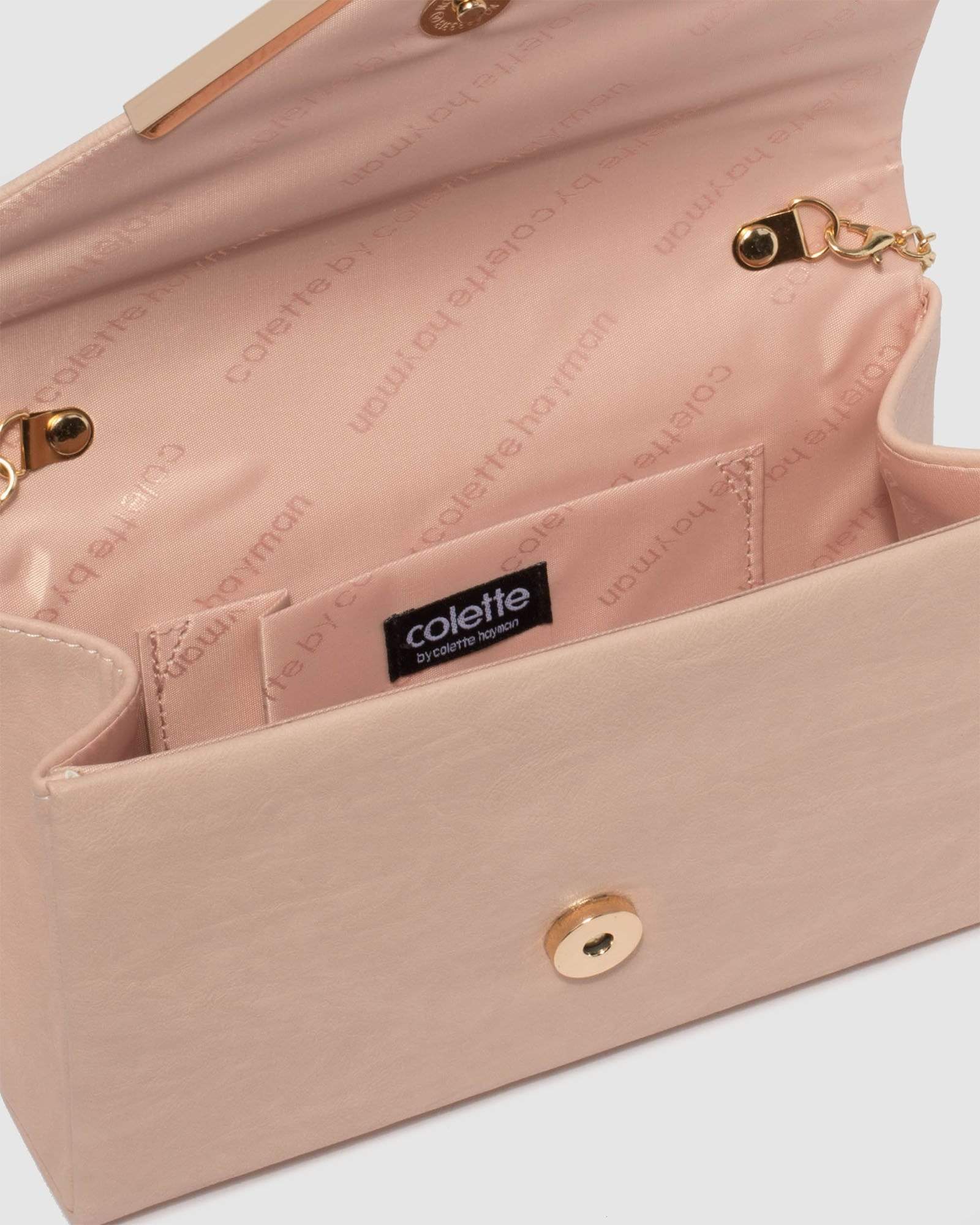 Pink Lila Envelope Clutch Bag - Image 7