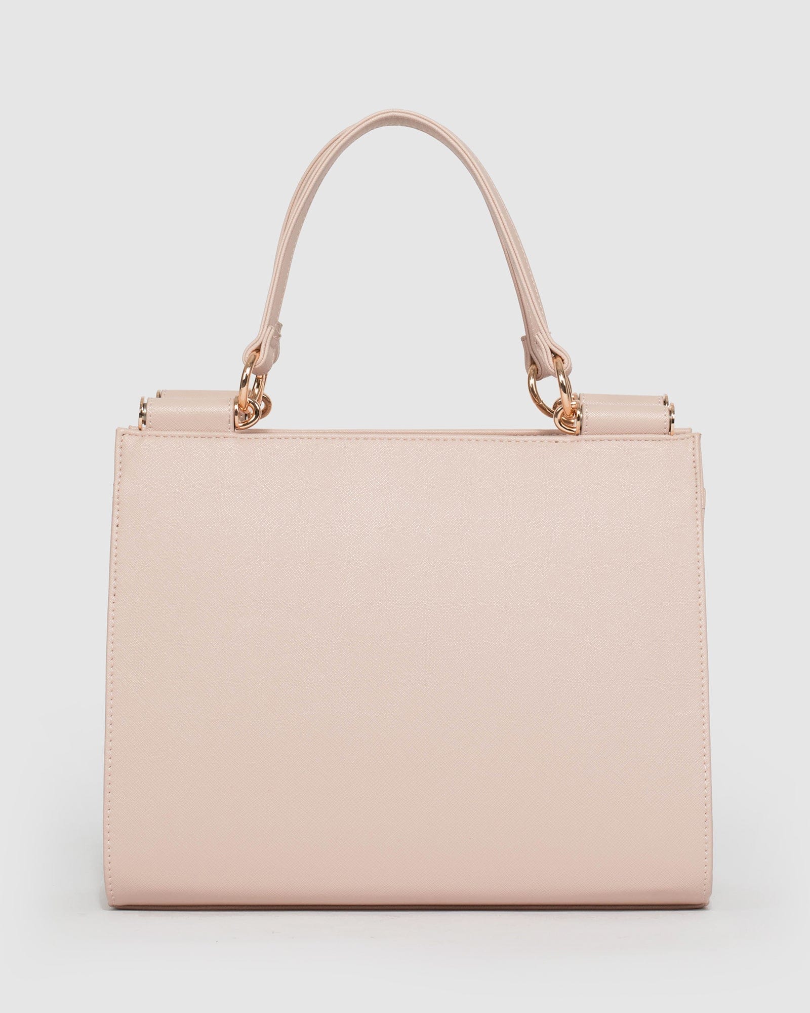 Pink Stephanie Square Lock Tote Bag - Image 6