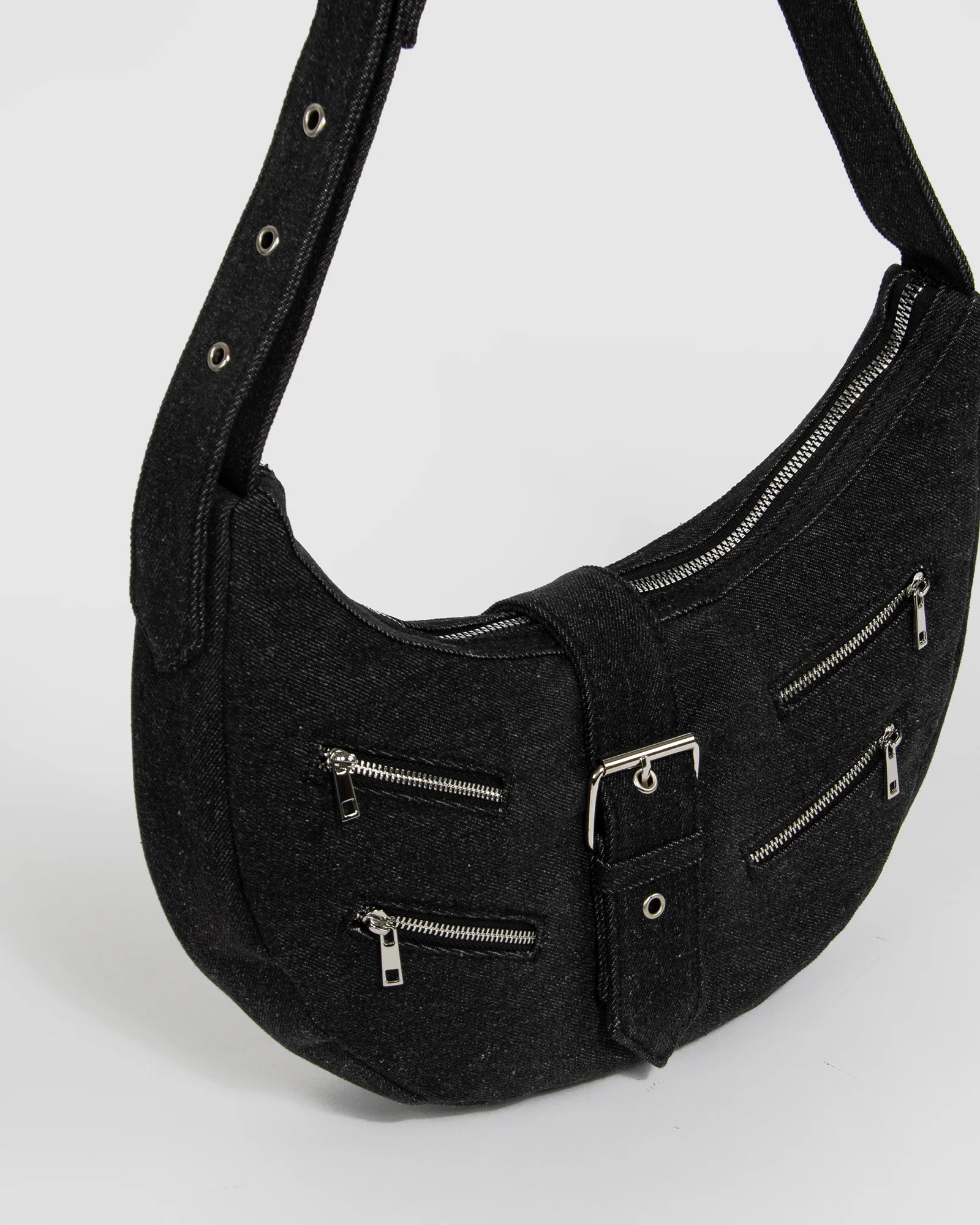 Polly Denim Shoulder Bag - Image 3