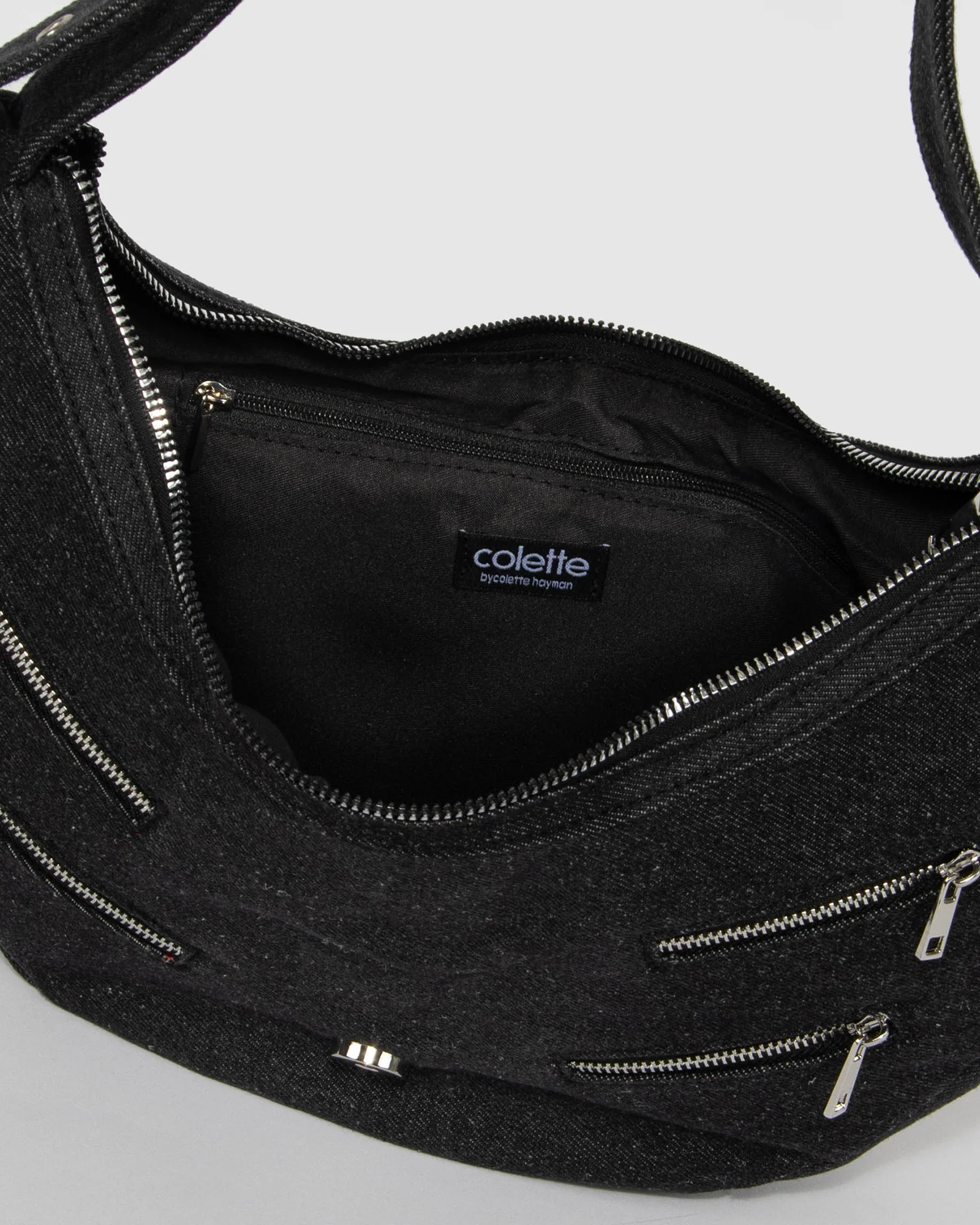 Polly Denim Shoulder Bag - Image 6