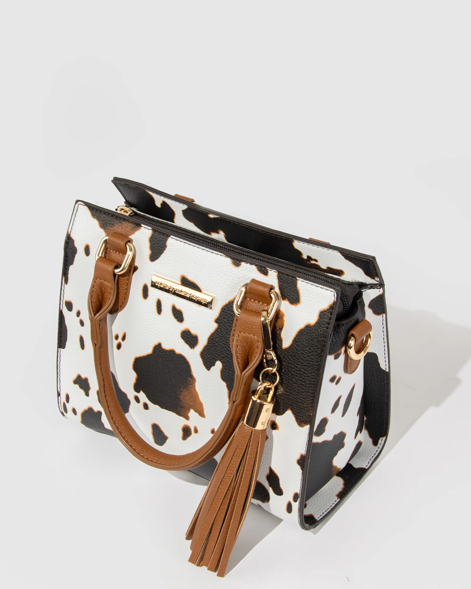 Print Sia Mini Tassel Tote - Image 5