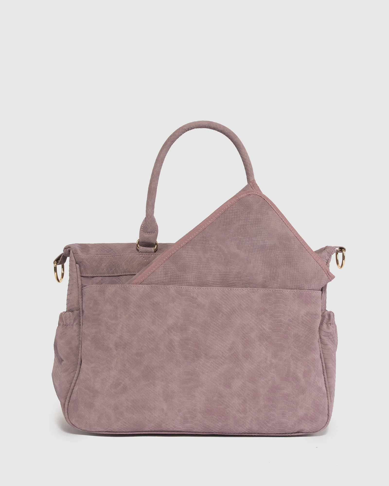 Purple Double Pocket Baby Tote - Image 6