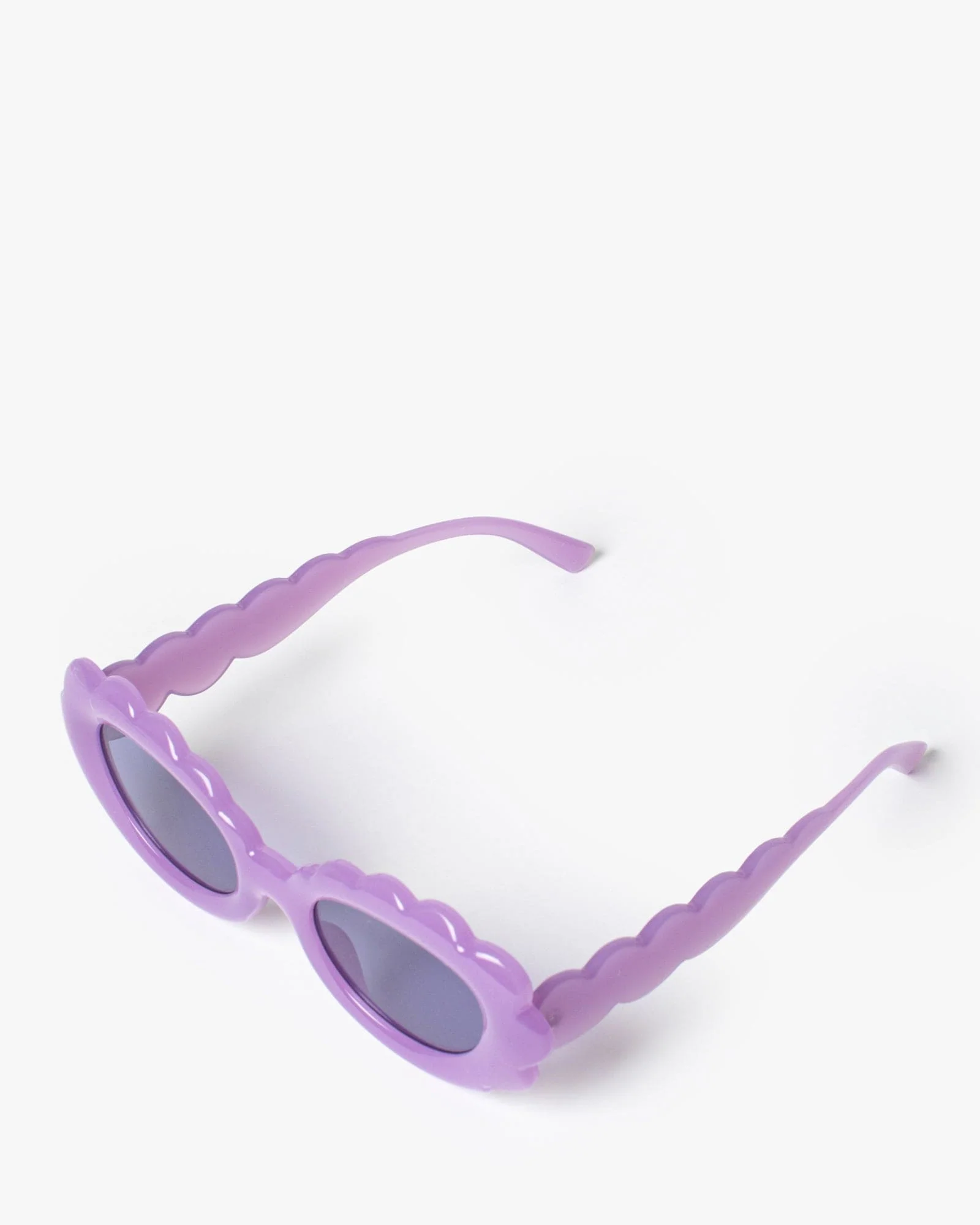 Purple Scalloped Edge Sunglasses - Image 2