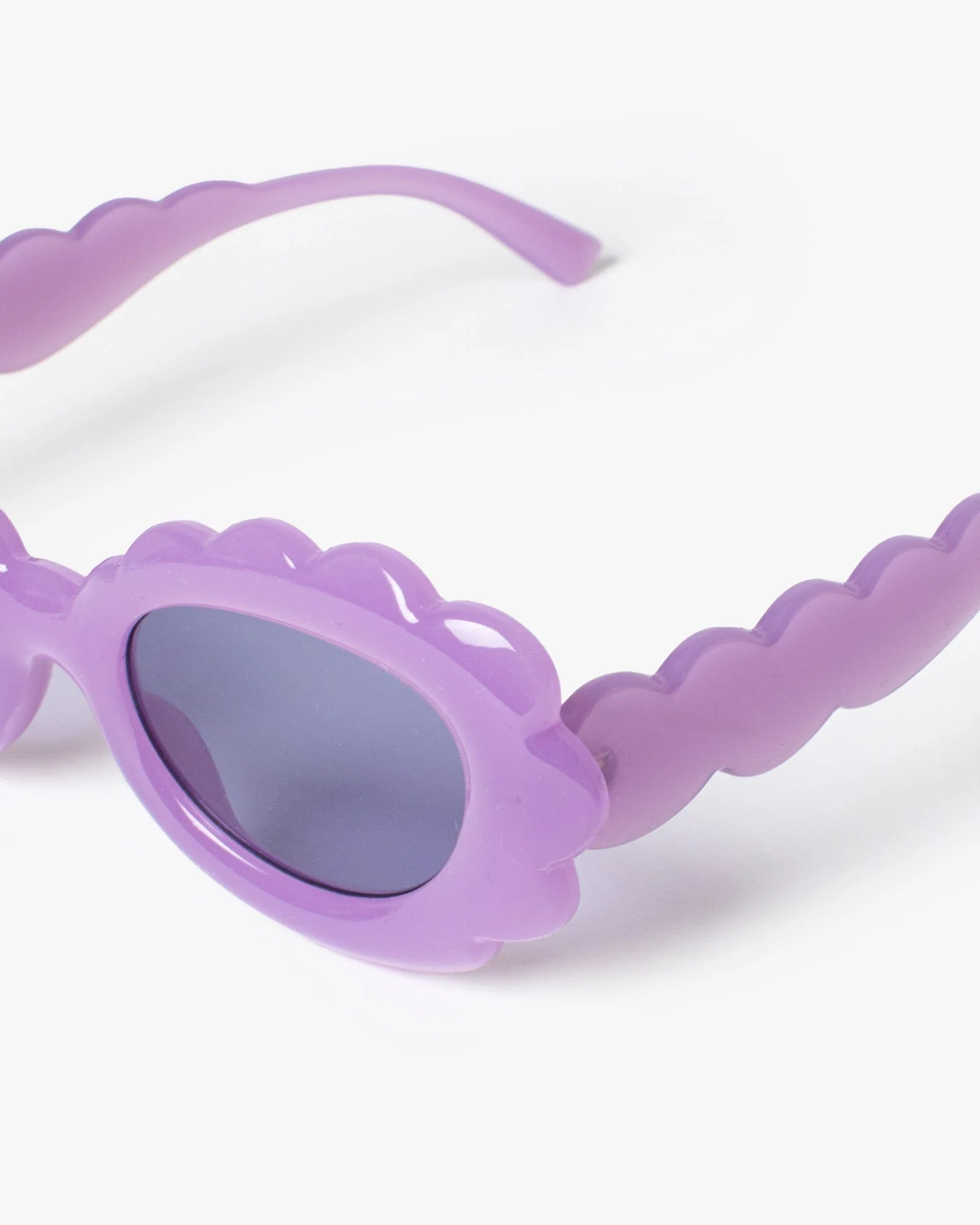 Purple Scalloped Edge Sunglasses - Image 3