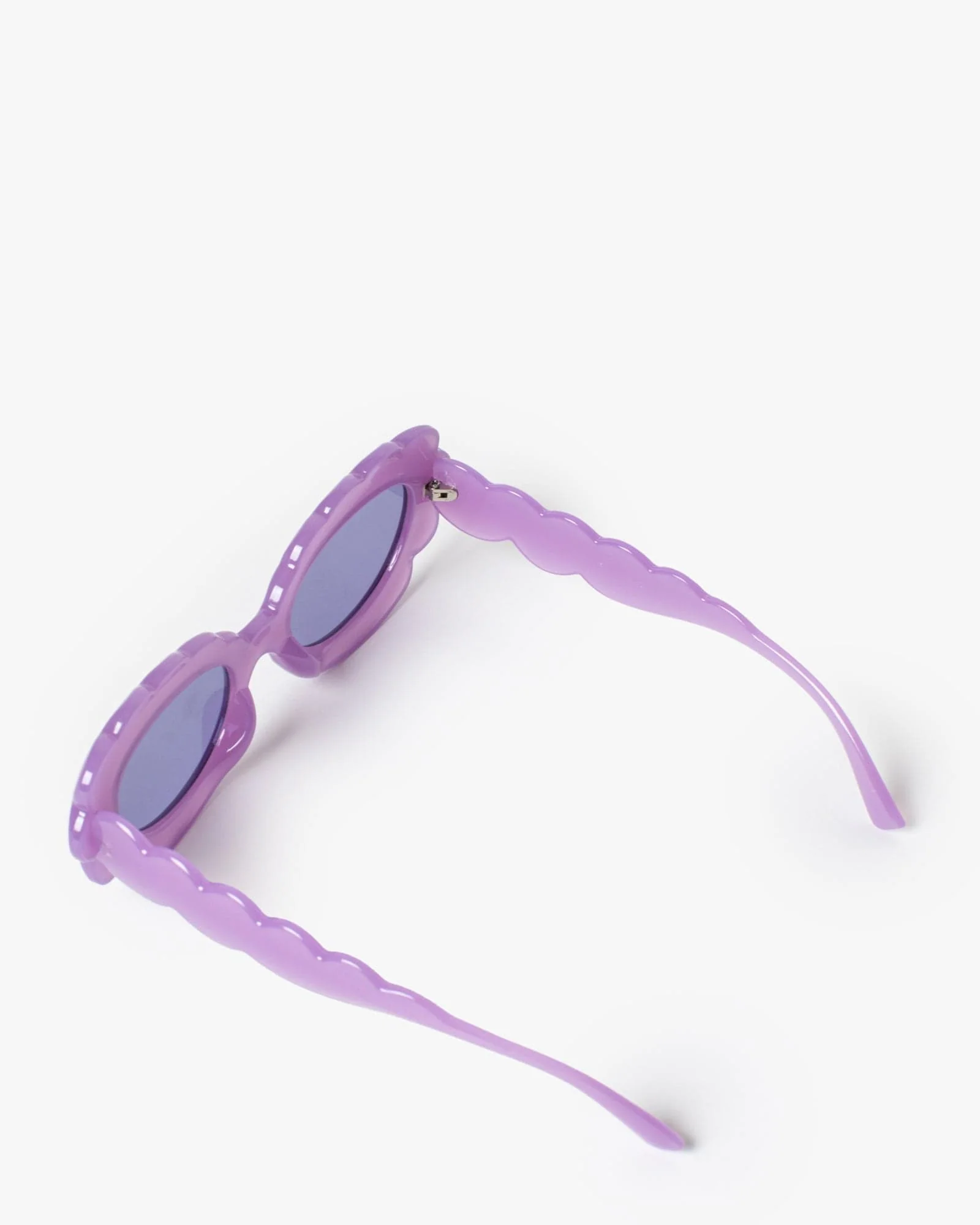 Purple Scalloped Edge Sunglasses - Image 4