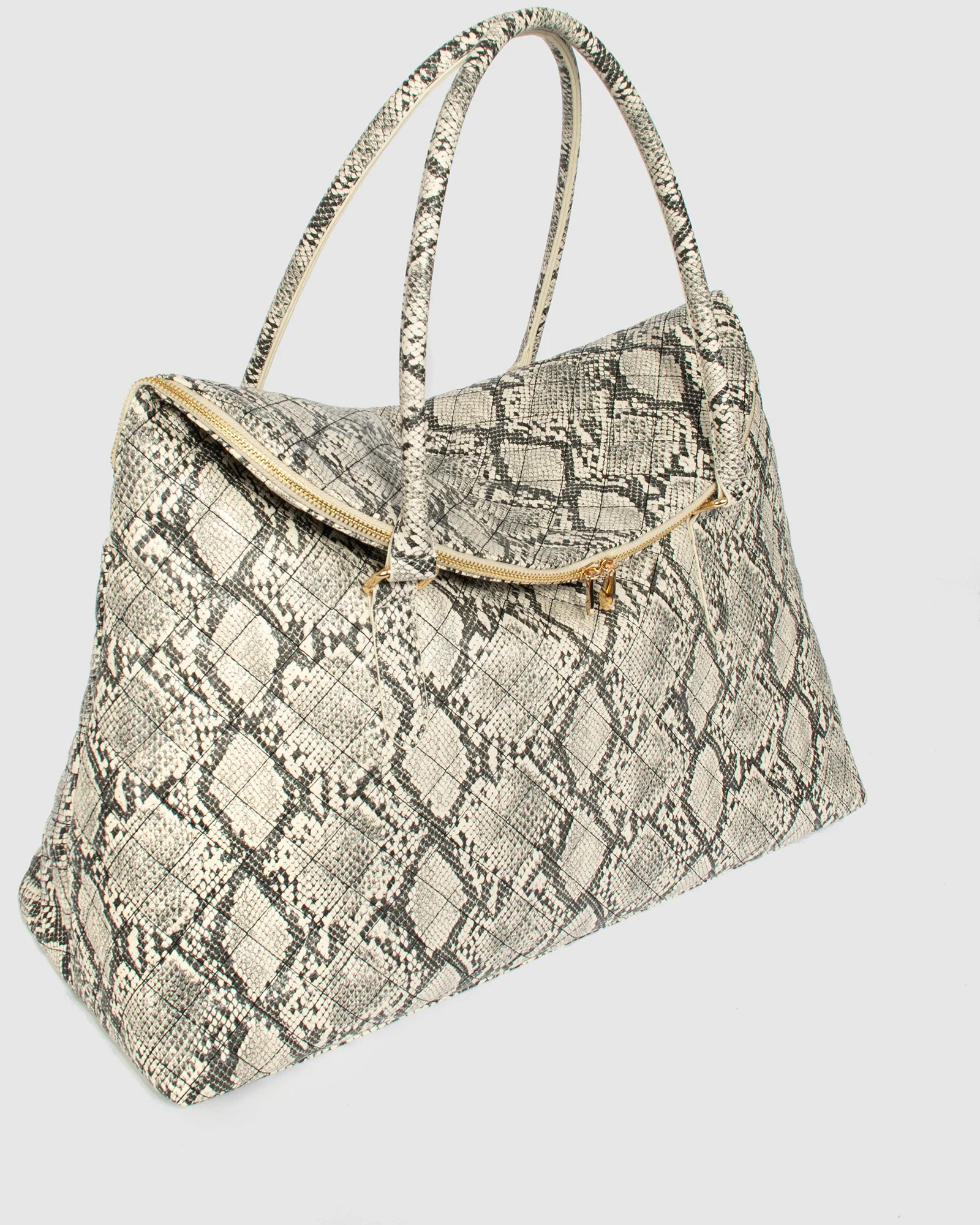 Python Ailiey Quilted Zip Top Weekender Bag - Image 3