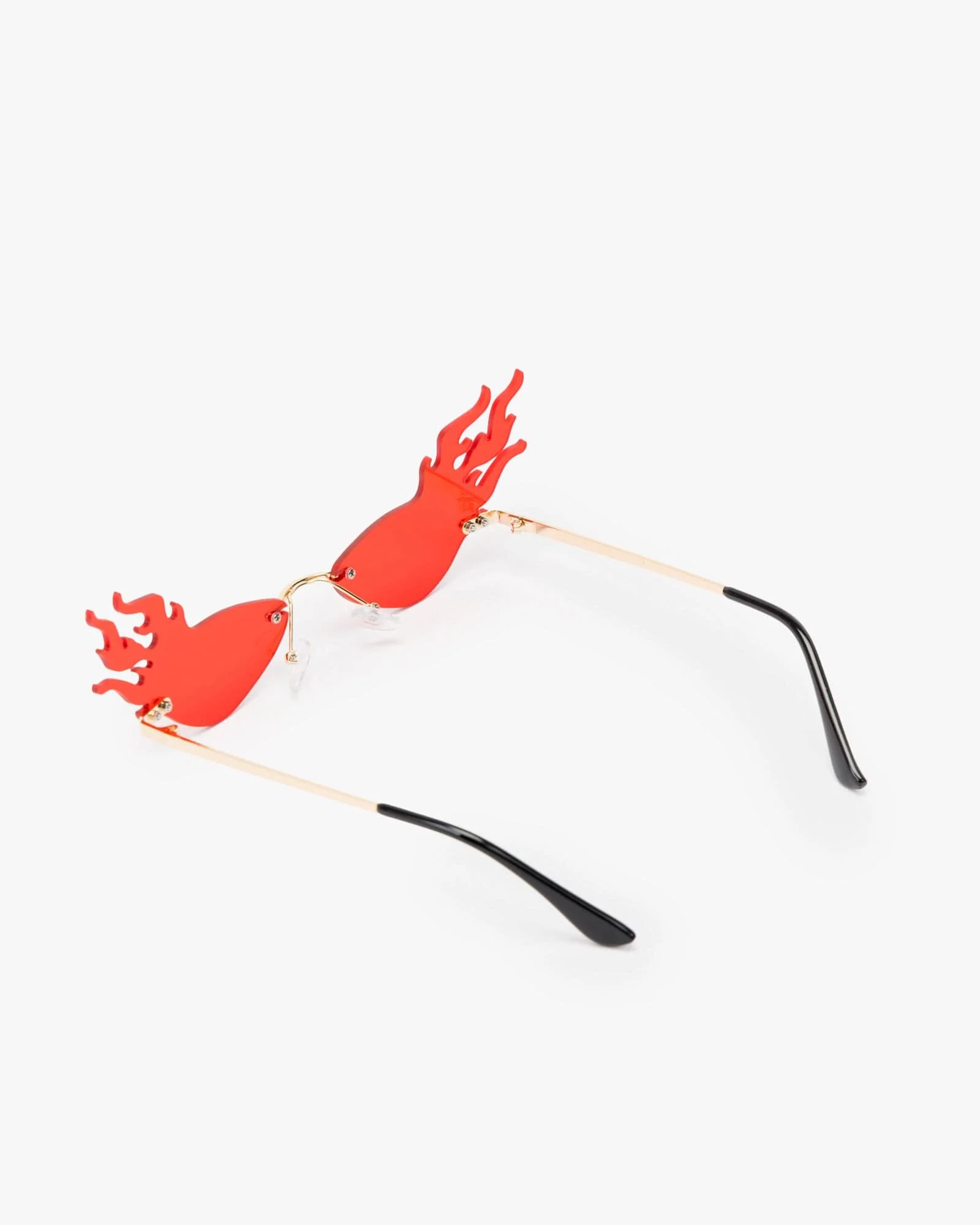 Red Cool Flame Look Sunglasses - Image 3